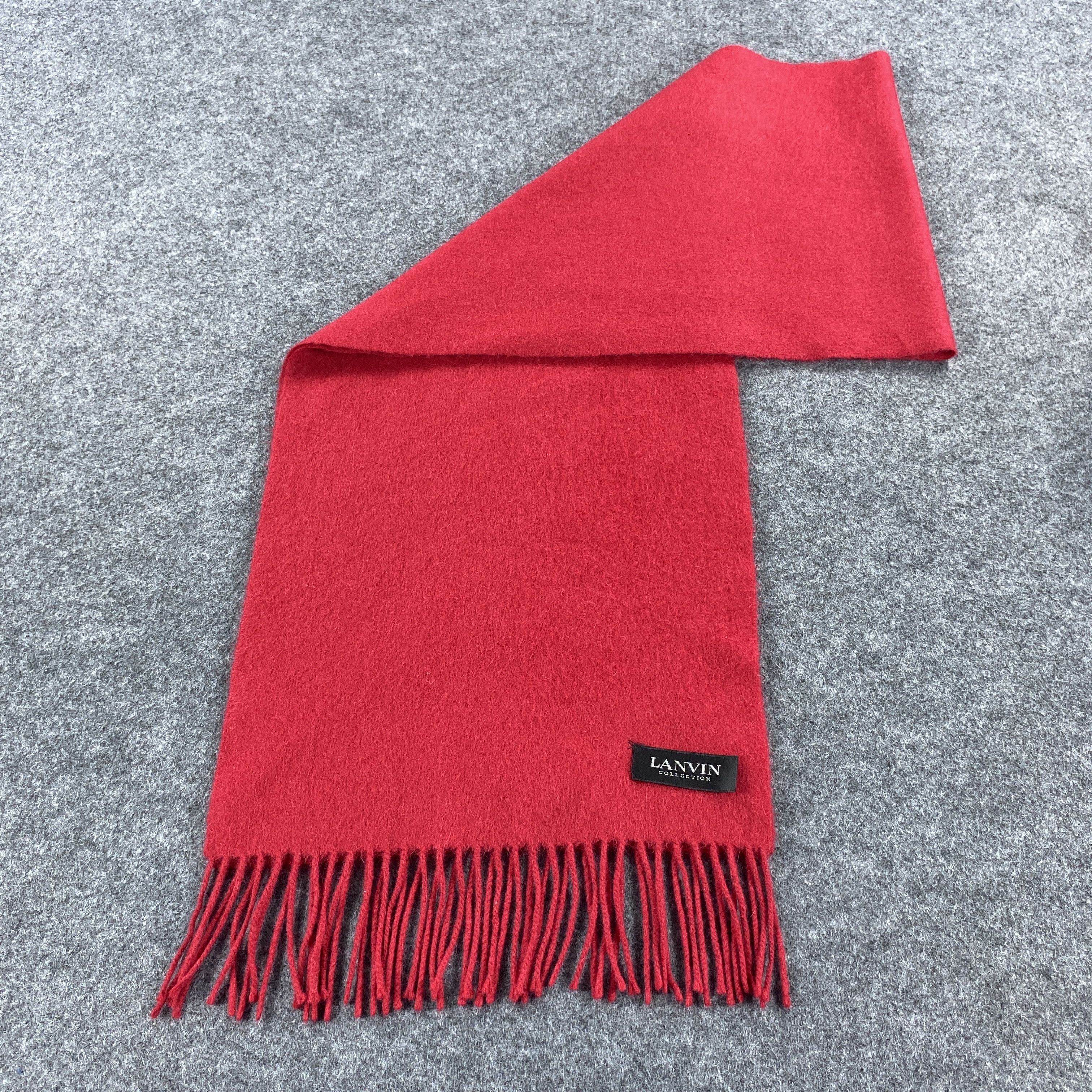 Lanvin × Vintage GF10649 Lanvin Scarf Neck Wear Muffler Nova Check Size ONE SIZE - 6 Thumbnail