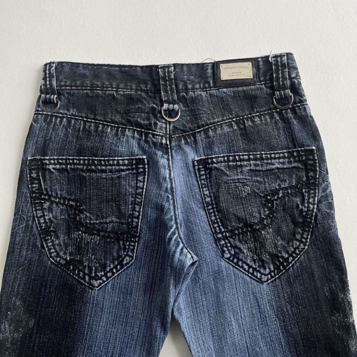 Japanese Brand Semantic Design Whiskered Flared Jeans Size US 30 / EU 46 - 11 Thumbnail