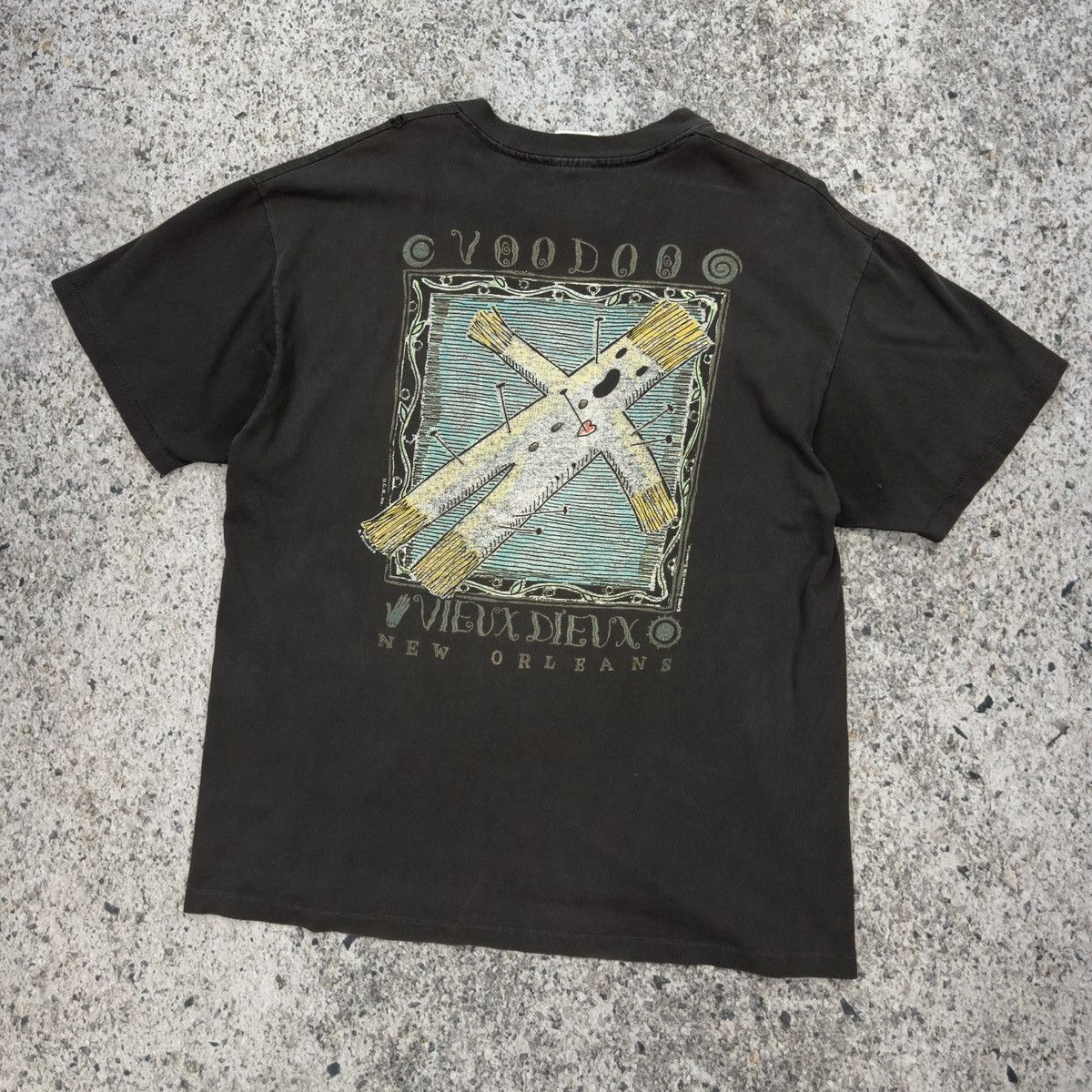 Vintage Thrashed Faded Distressed Voodoo Art Shirt ERD Grunge Chrome Size US XL / EU 56 / 4 - 7 Thumbnail