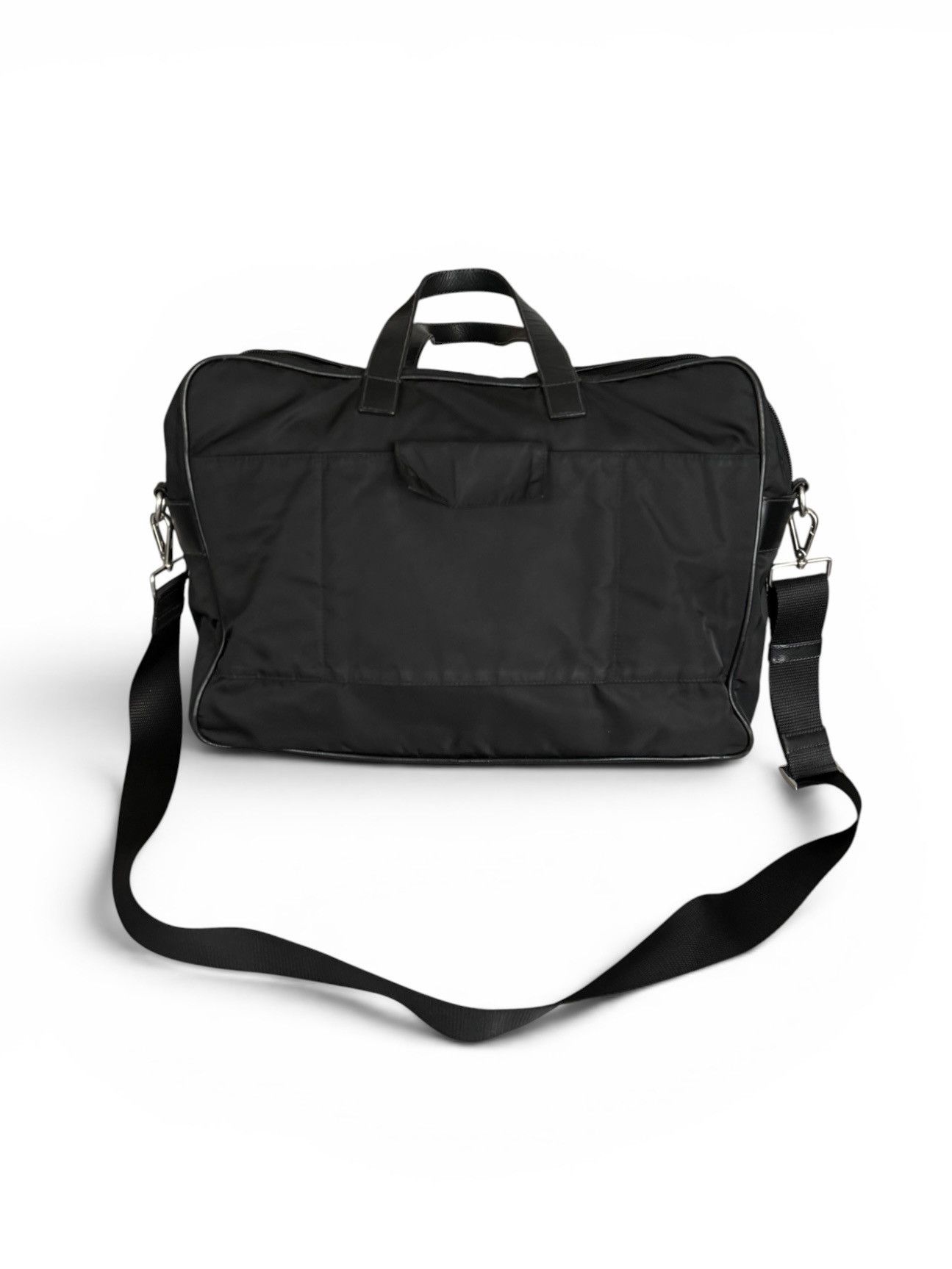 Prada Prada Saffiano Leather Nylon Travel Bag Size ONE SIZE - 3 Thumbnail