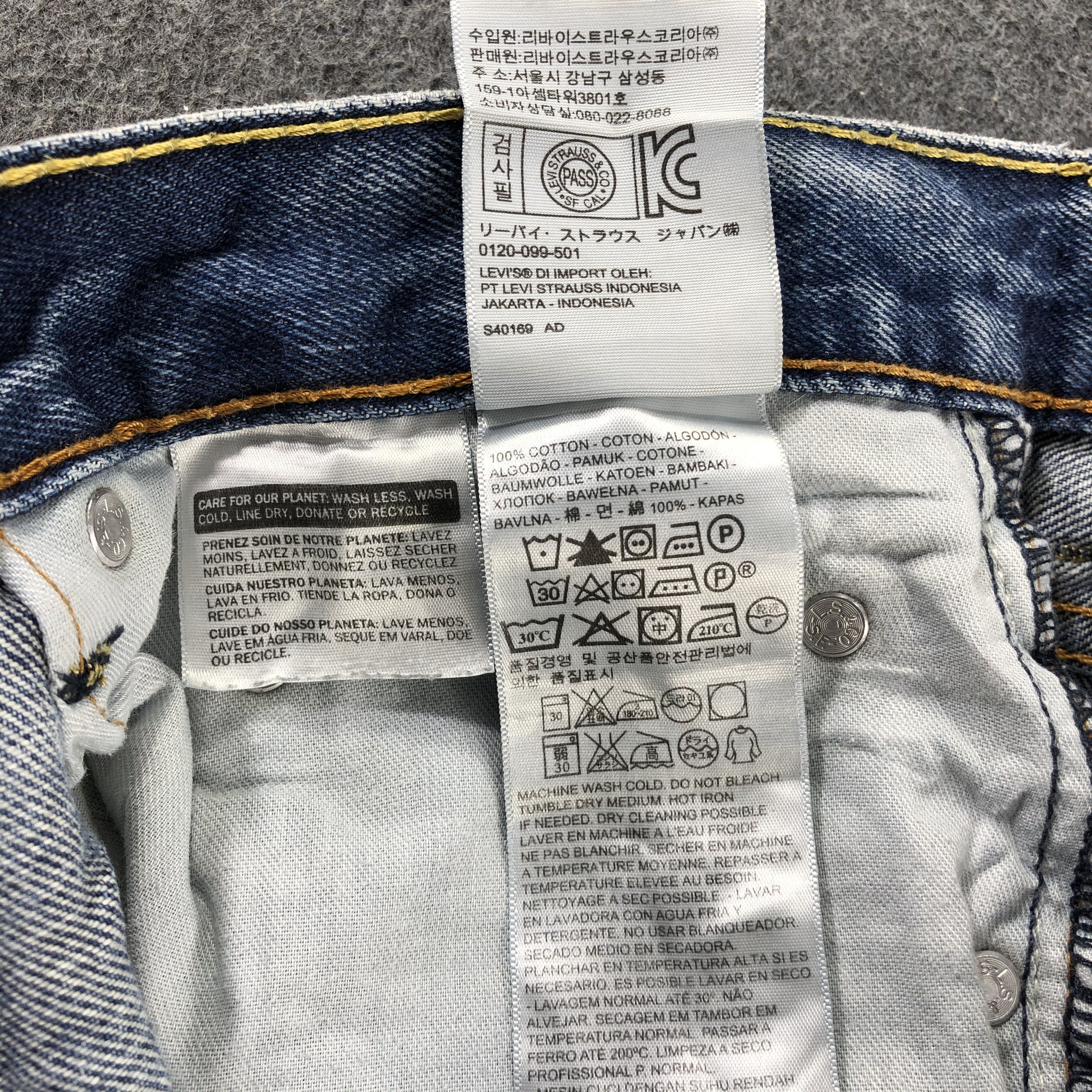 Levi's Vintage Blue Wash Levis 550 Jeans-J2384 Size US 33 - 11 Thumbnail