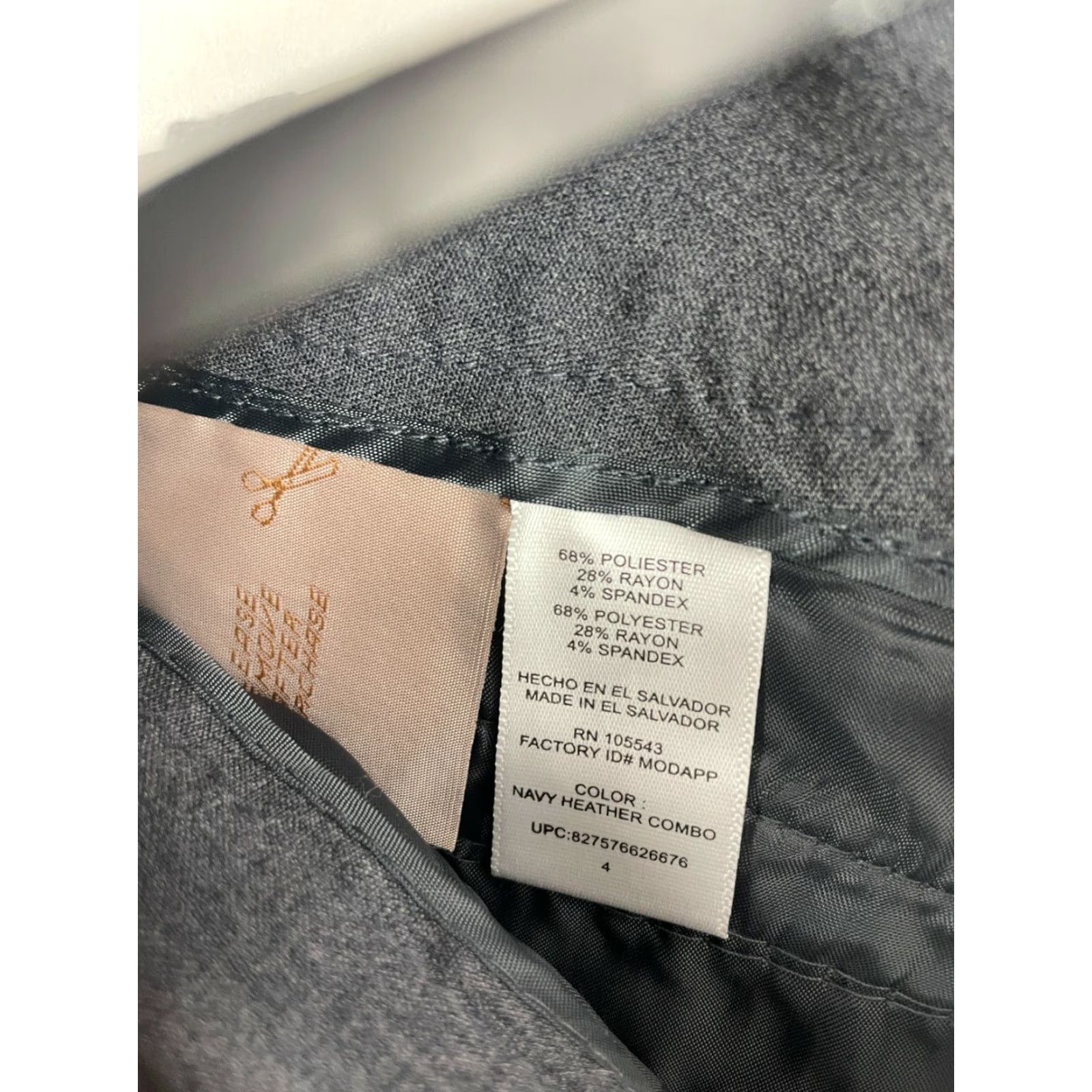 Vintage Daisy Fuentes Pants Women's 4 Gray Straight Leg Mid Rise Favorite Fit Dress Pants Size 27" / US 4 / IT 40 - 7 Thumbnail