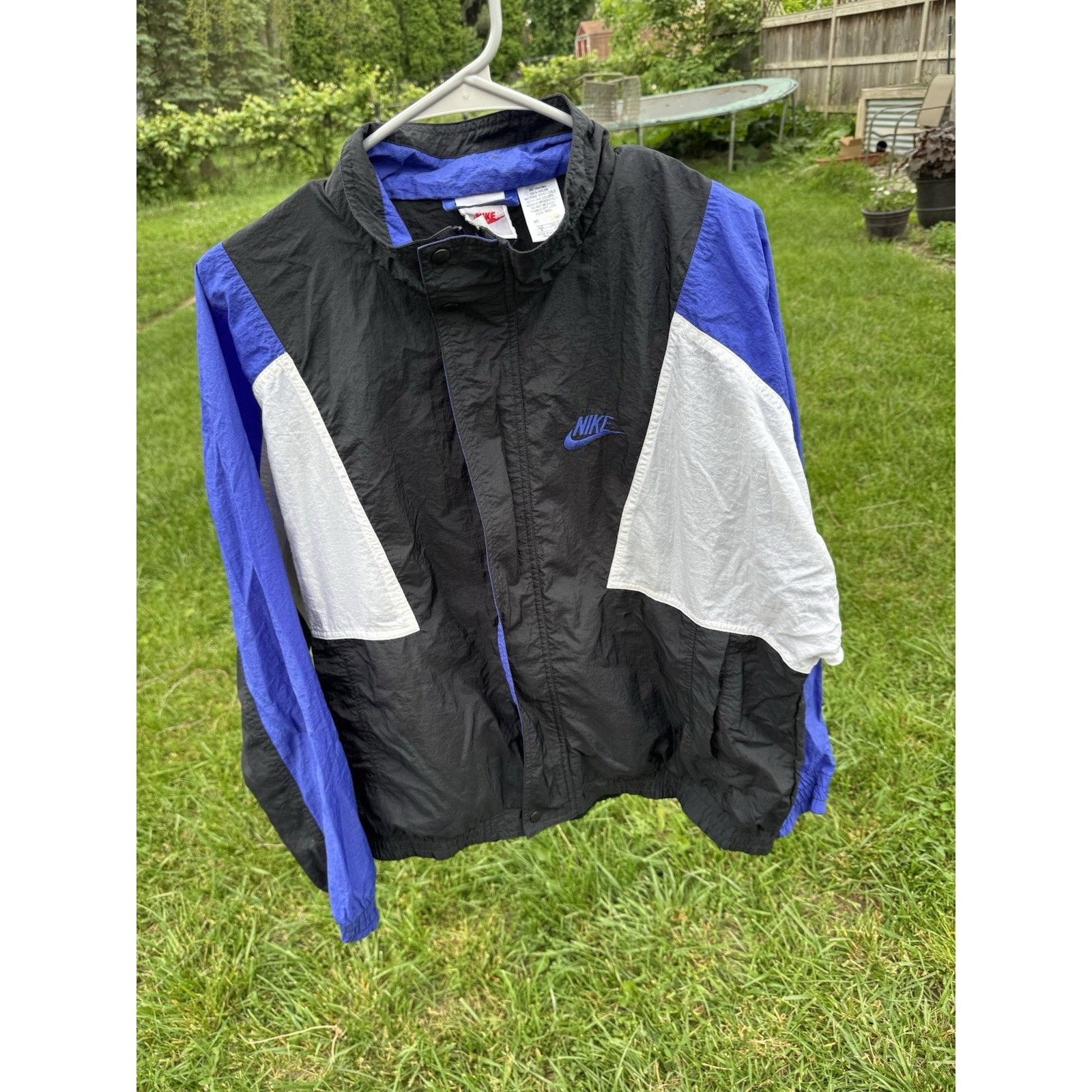 Nike Vintage Nike Jacket Blue Black White 90s 80s Y2K Size US M / EU 48-50 / 2 - 1 Thumbnail