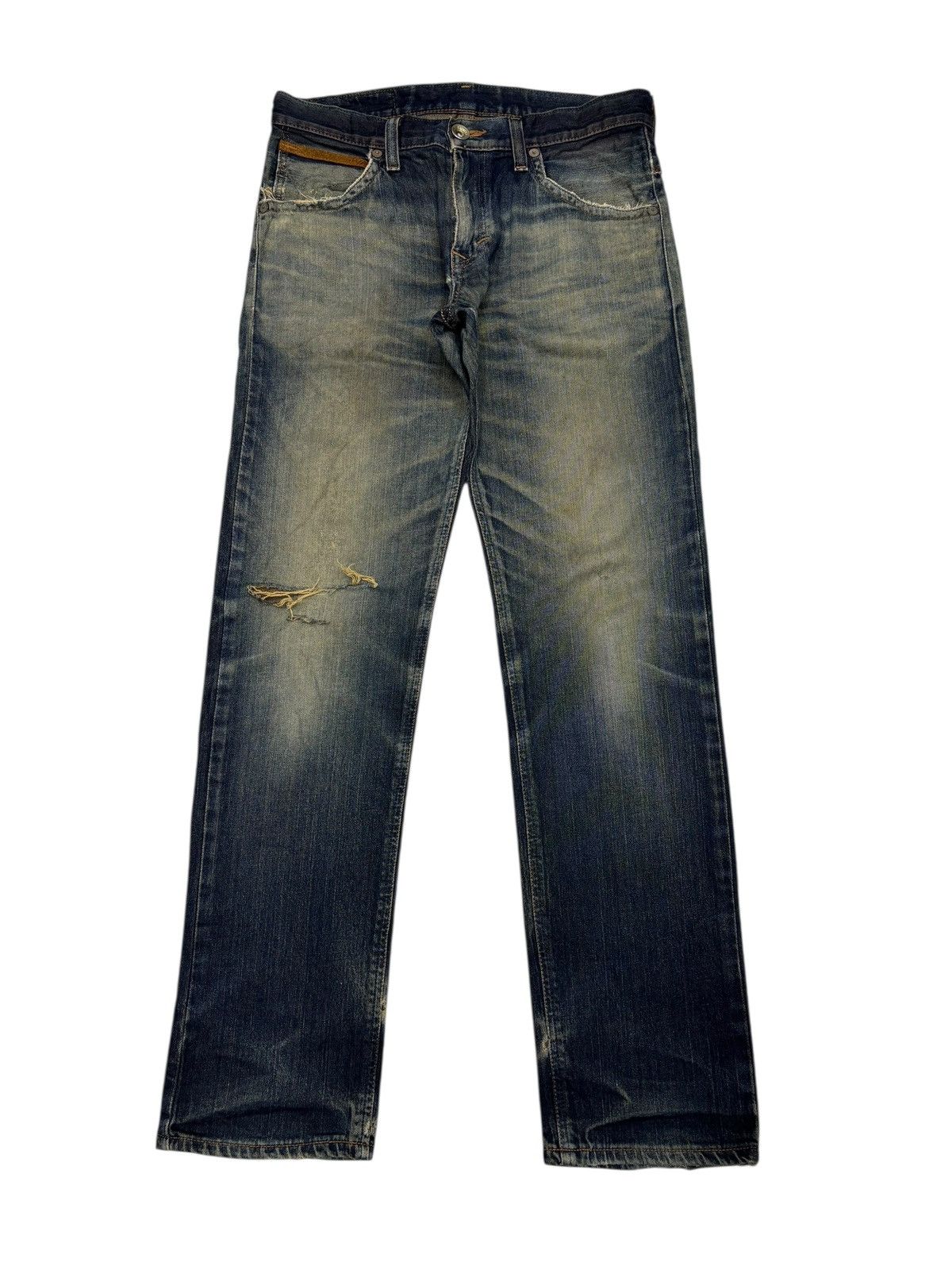 Kapital 🔥EDWIN EXCLUSIVE VINTAGE RUSTY MUD WASH DISTRESS DENIM JEAN Size US 34 / EU 50 - 7 Thumbnail