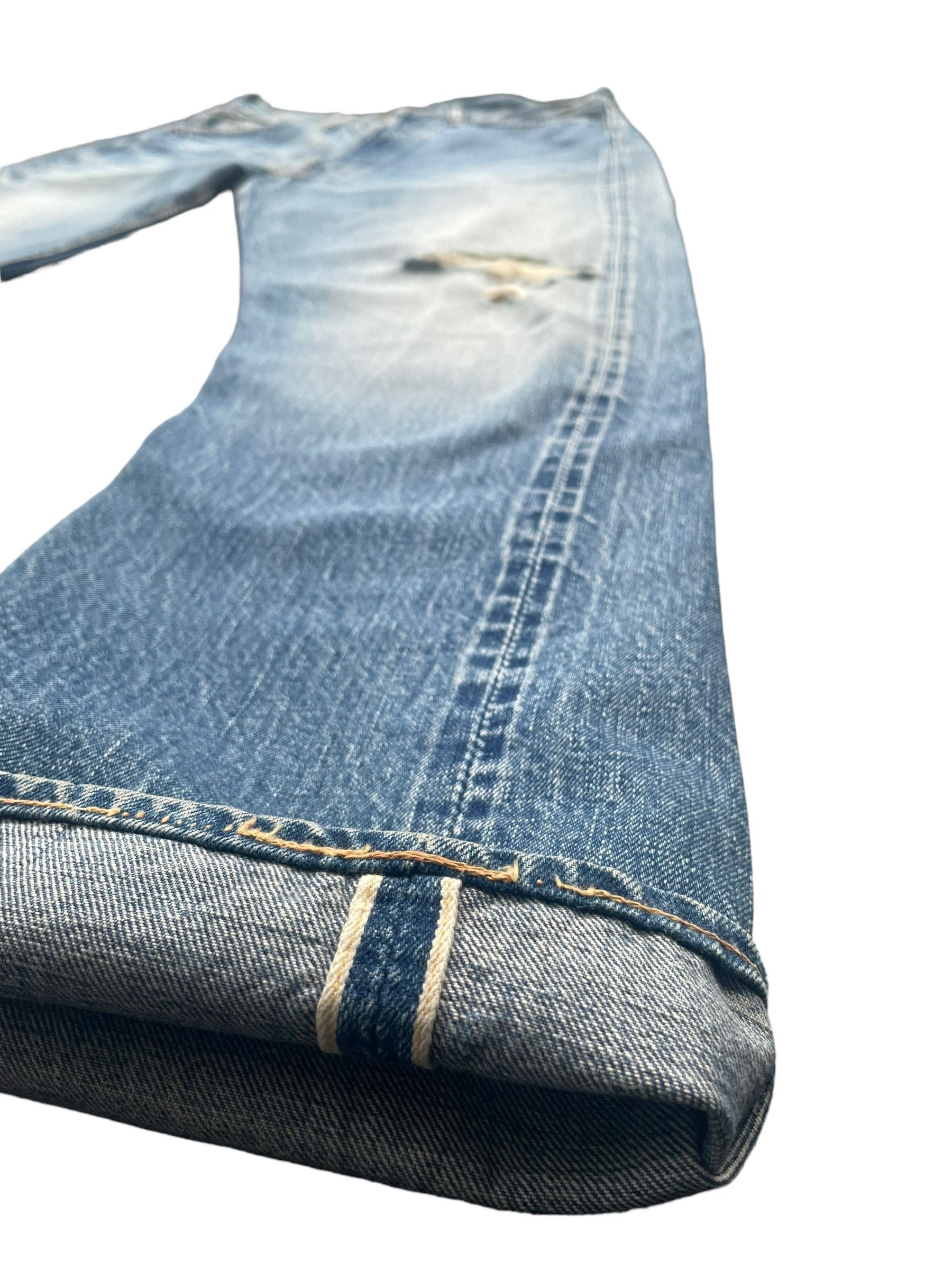 Vintage Vintage Warehouse Company Selvedge Faded Distresed Denim Size US 30 / EU 46 - 2 Thumbnail