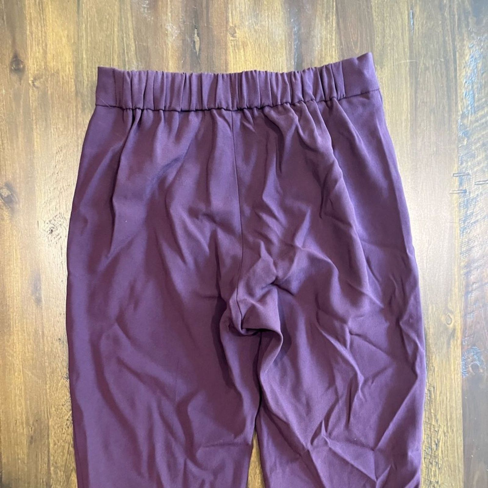 Vintage Babaton Aritzia Conan Cropped Trousers Plum - Size 0 Size 25" / US 0 / IT 36 - 8 Thumbnail