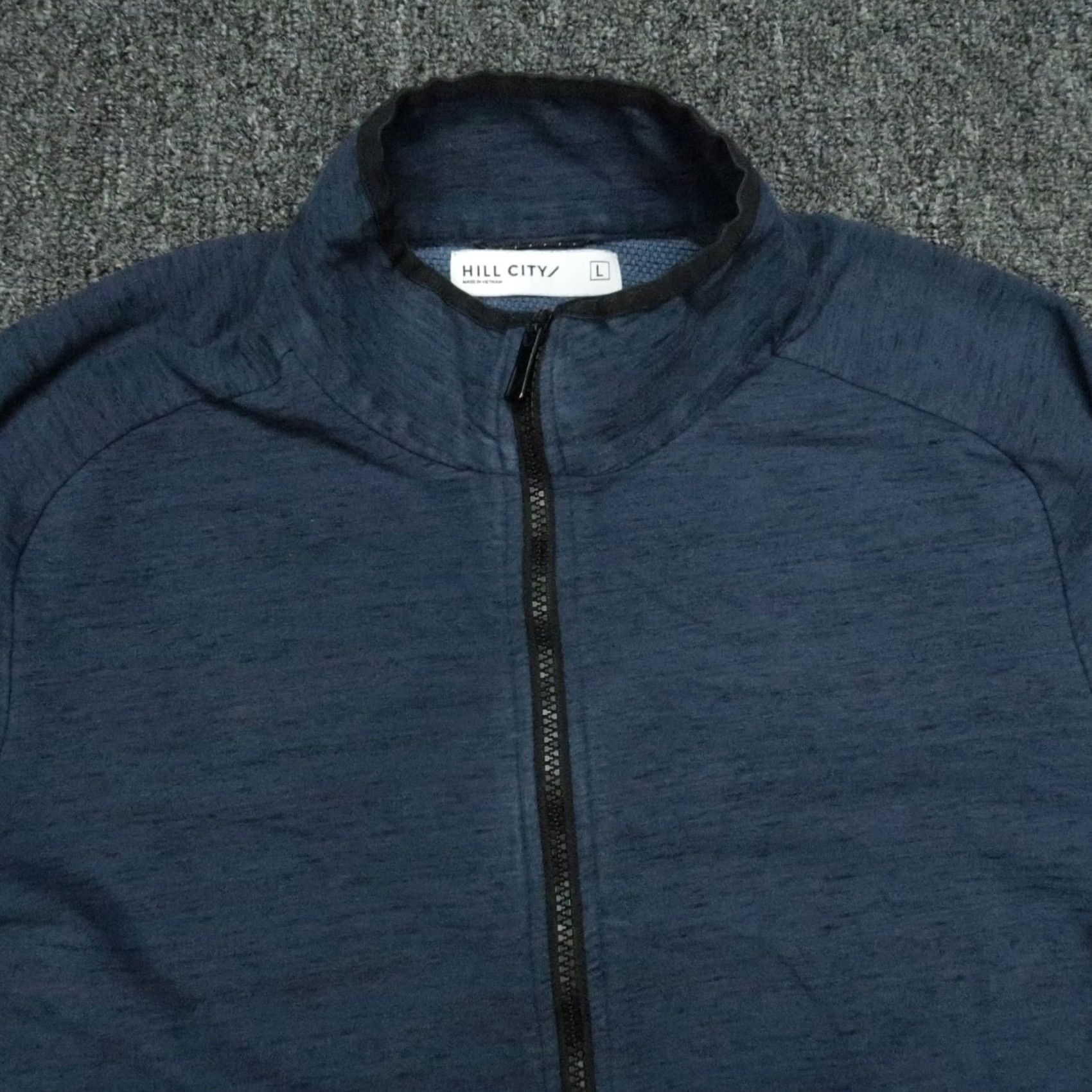 Vintage Hill City Jacket Mens Large Blue Full Zip Pockets Bomber Track Jacket Size US L / EU 52-54 / 3 - 2 Thumbnail