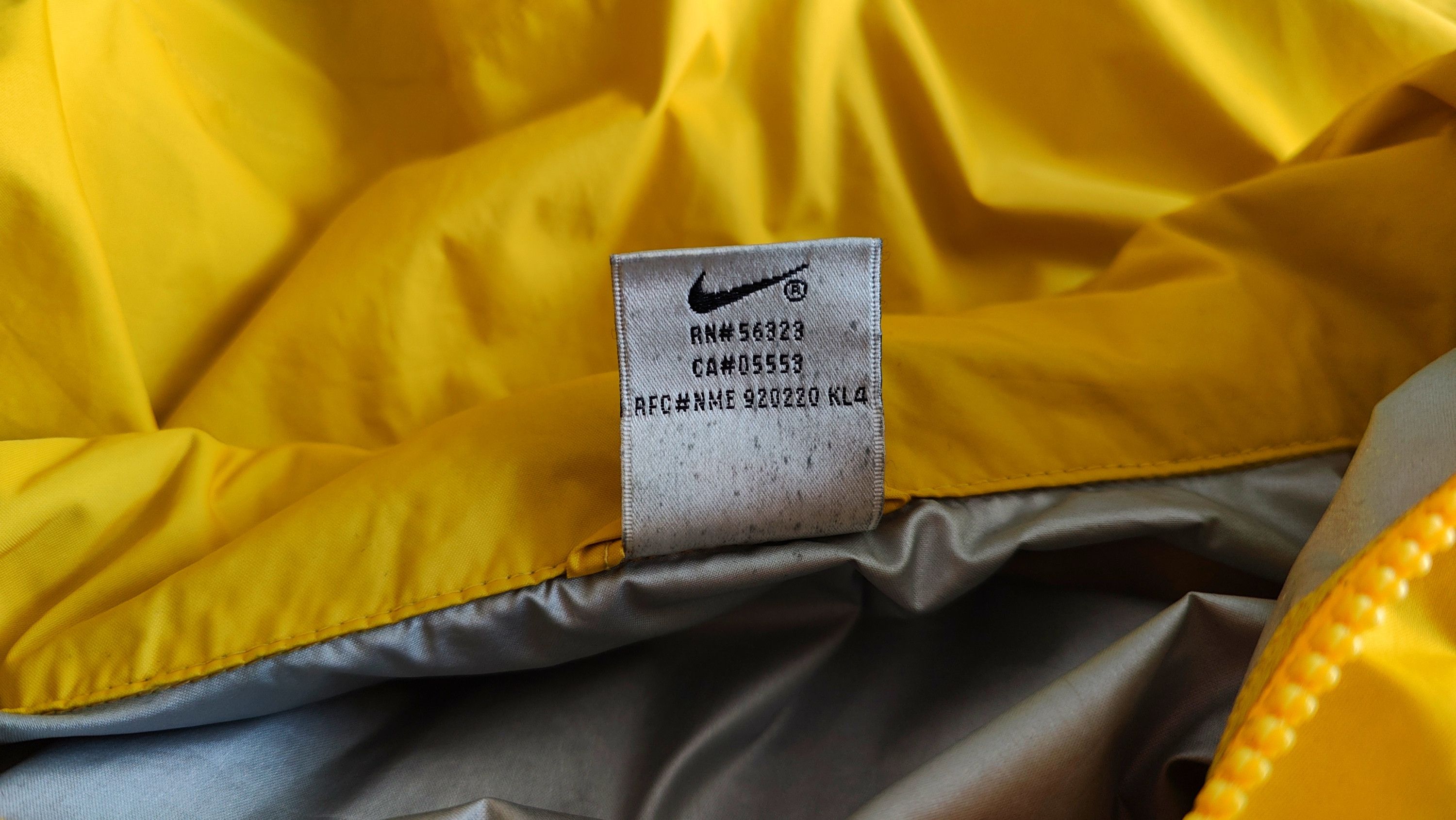 Nike × Vintage Nike VTG 90s Mustard Light Wind Jacket Stone Island style Size US M / EU 48-50 / 2 - 7 Thumbnail