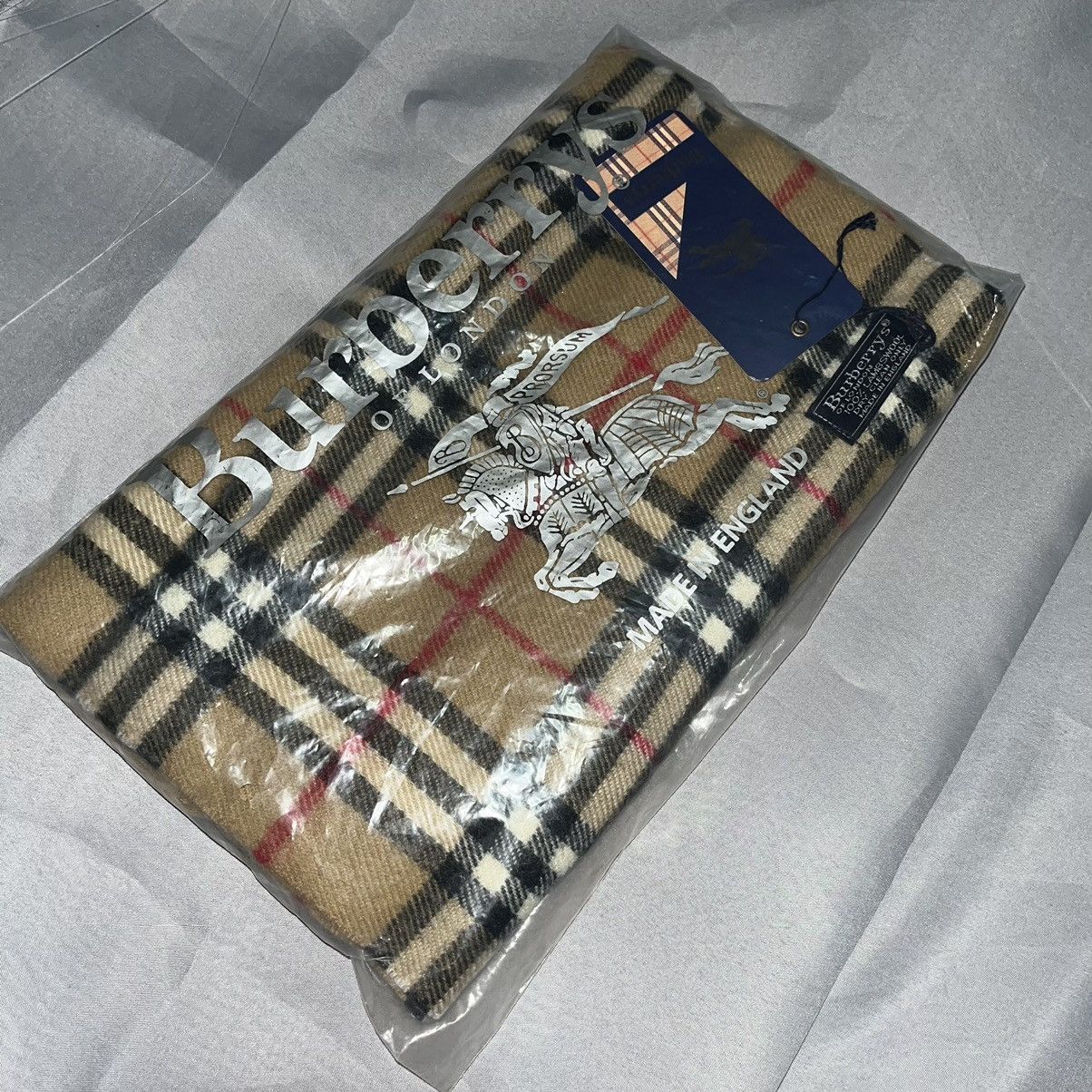 image of Burberry Scarf in Plaid, Men's