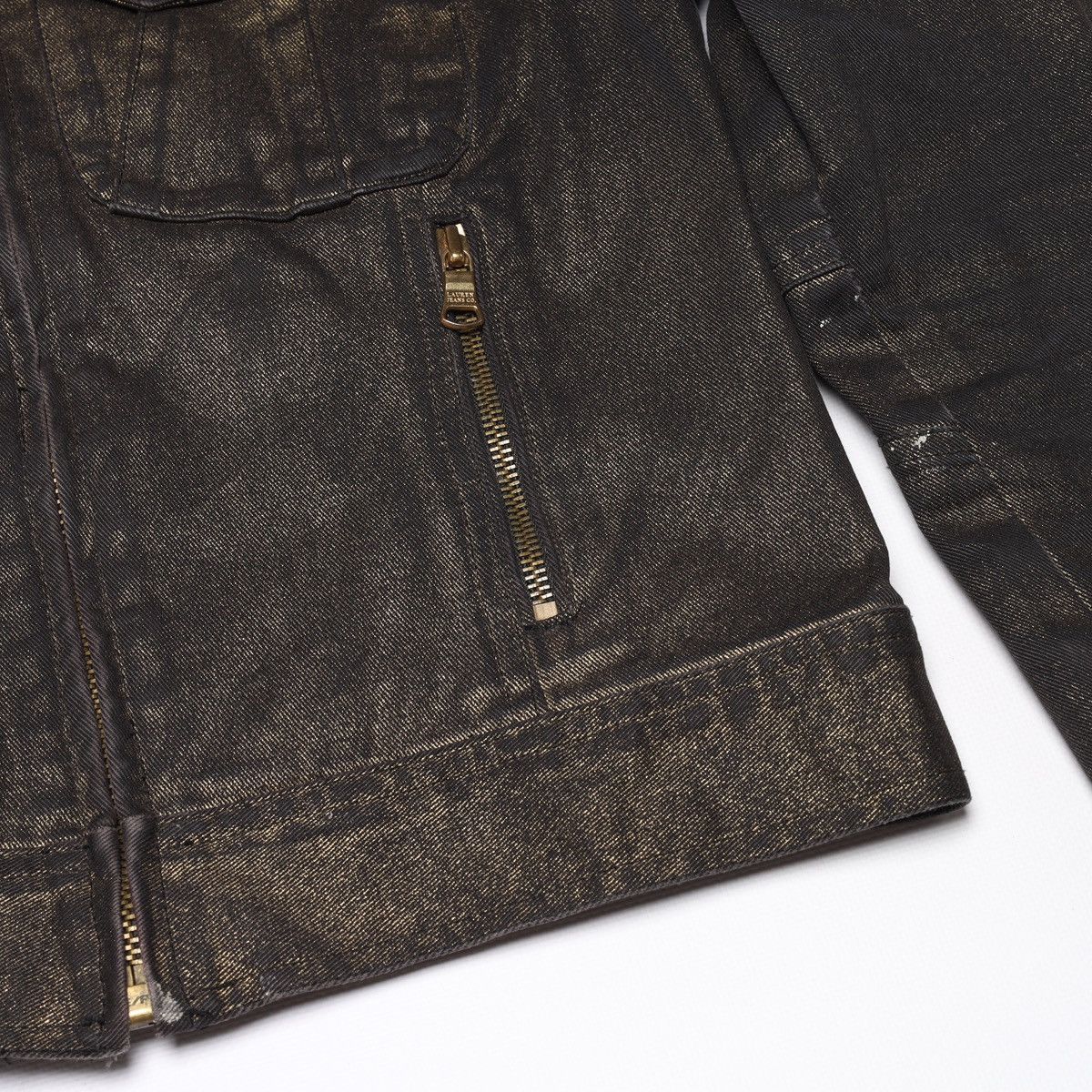 Ralph Lauren Ralph Lauren Jeans Co Bronze Brown Glitter jacket Biker Crop Size XS / US 0-2 / IT 36-38 - 10 Thumbnail