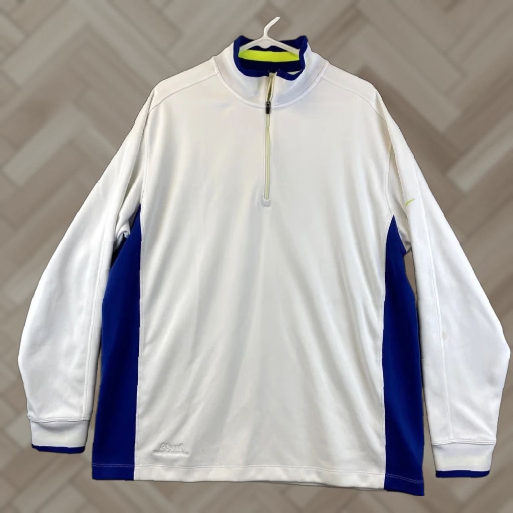 Nike Nike Golf Sweater Mens XL Long Sleeve White 1/4 Zip Pullover Outdoors 85-23 Size US XL / EU 56 / 4 - 1 Thumbnail