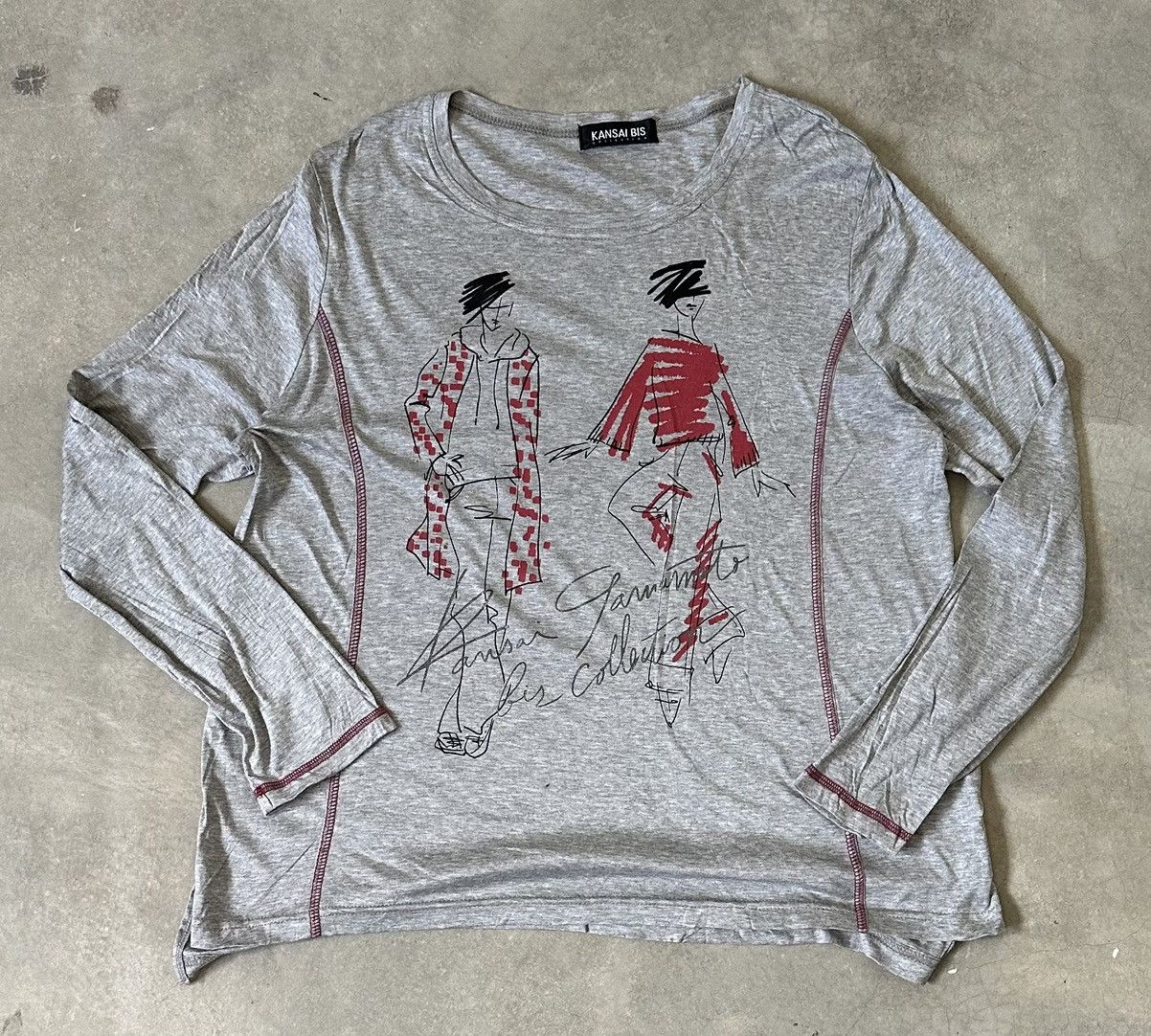 Kansai Yamamoto VINTAGE KANSAI YAMAMOTO KANSAI BIS SWEATSHIRT Size US M / EU 48-50 / 2 - 1 Thumbnail