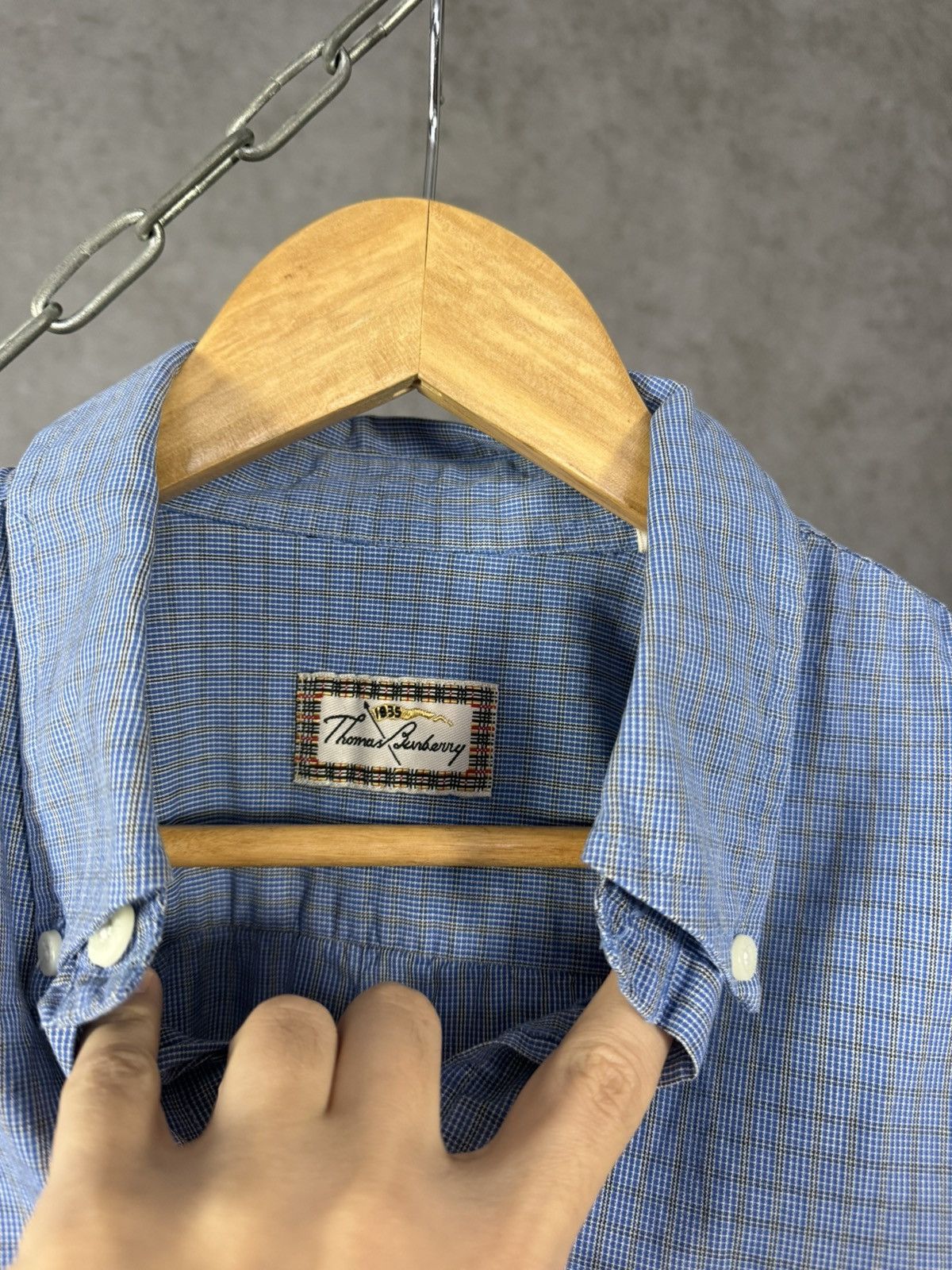 Burberry Thomas Burberry luxury designer vintage shirt Size US XXL / EU 58 / 5 - 4 Thumbnail
