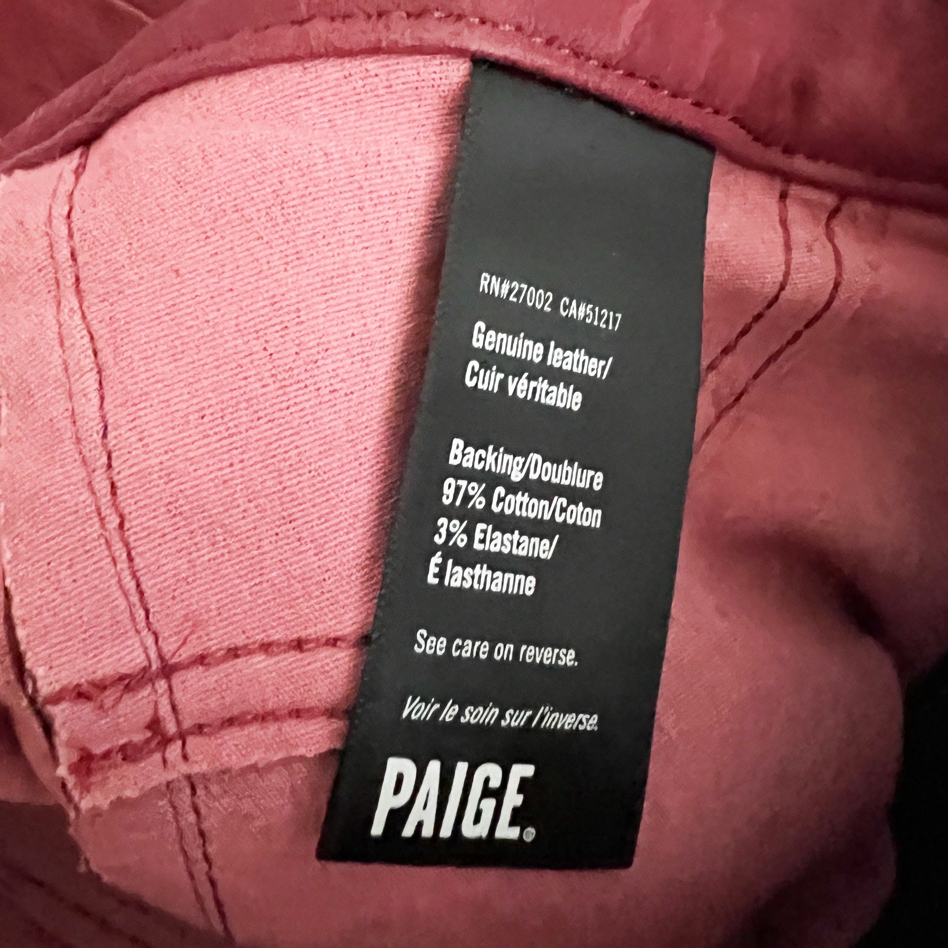 Paige NEW Paige Constance Leather Skinny Split Size 25" / US 0 / IT 36 - 3 Thumbnail
