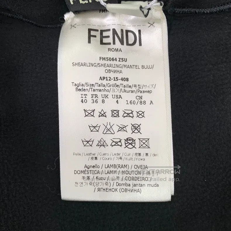 Fendi Fendi Black little monster fur-lined zip-up jacket Size XS / US 0-2 / IT 36-38 - 7 Thumbnail
