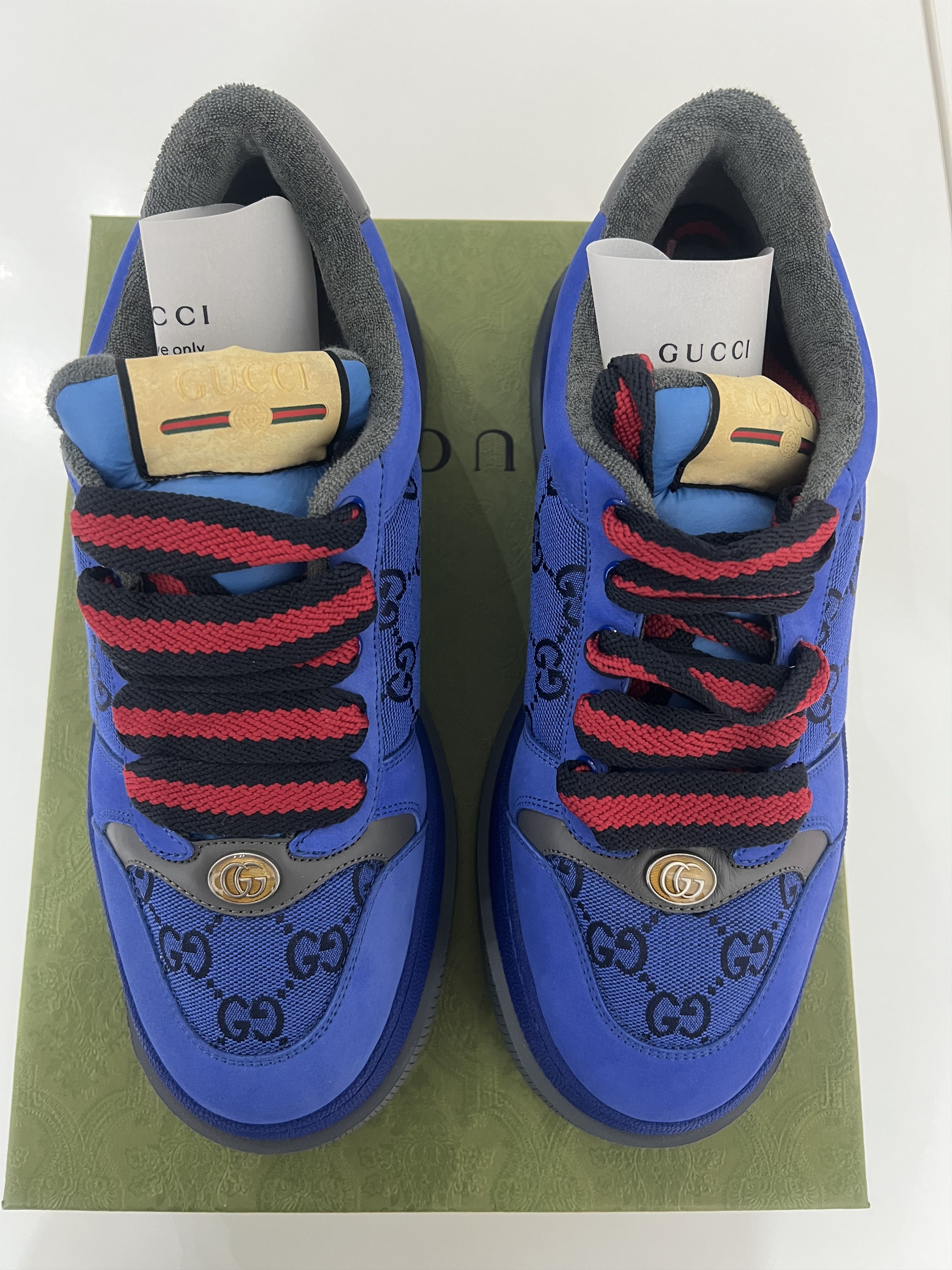 Gucci Gucci Screener Sneaker 'GG Monogram' - Imperial Blue Size 43 Size US 10 / EU 43 - 6 Thumbnail