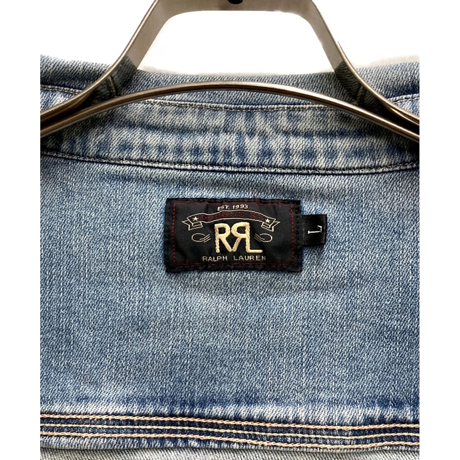 Ralph Lauren RRL Ralph Lauren Denim Shirt Blue Size L Cotton 2pockets Men's good condition Size US L / EU 52-54 / 3 - 4 Thumbnail