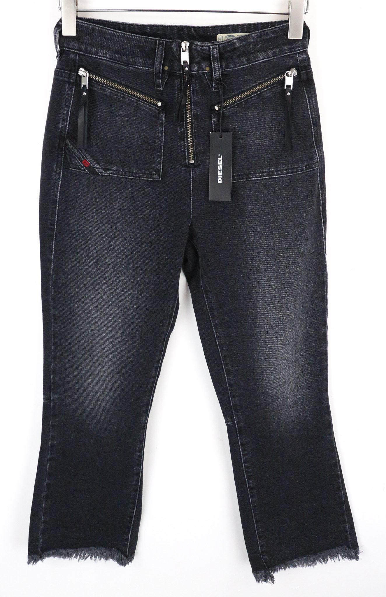 Diesel D-EARLIE 080AP W26/L30 Dark Grey Stretch Jeans 69898 Size 26" / US 2 / IT 38 - 1 Thumbnail