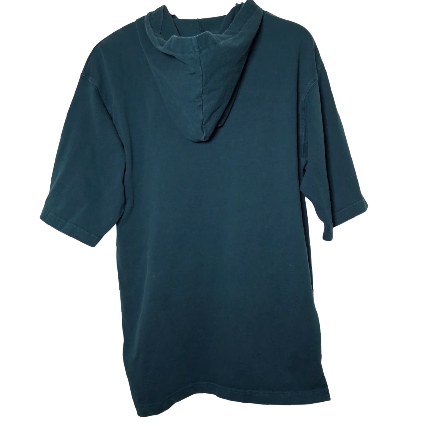 Altea VINTAGE IOU Shirt T-Shirt Men M Teal Purple Embroidered Hooded 1990s Retro Streetwear Size US M / EU 48-50 / 2 - 3 Thumbnail