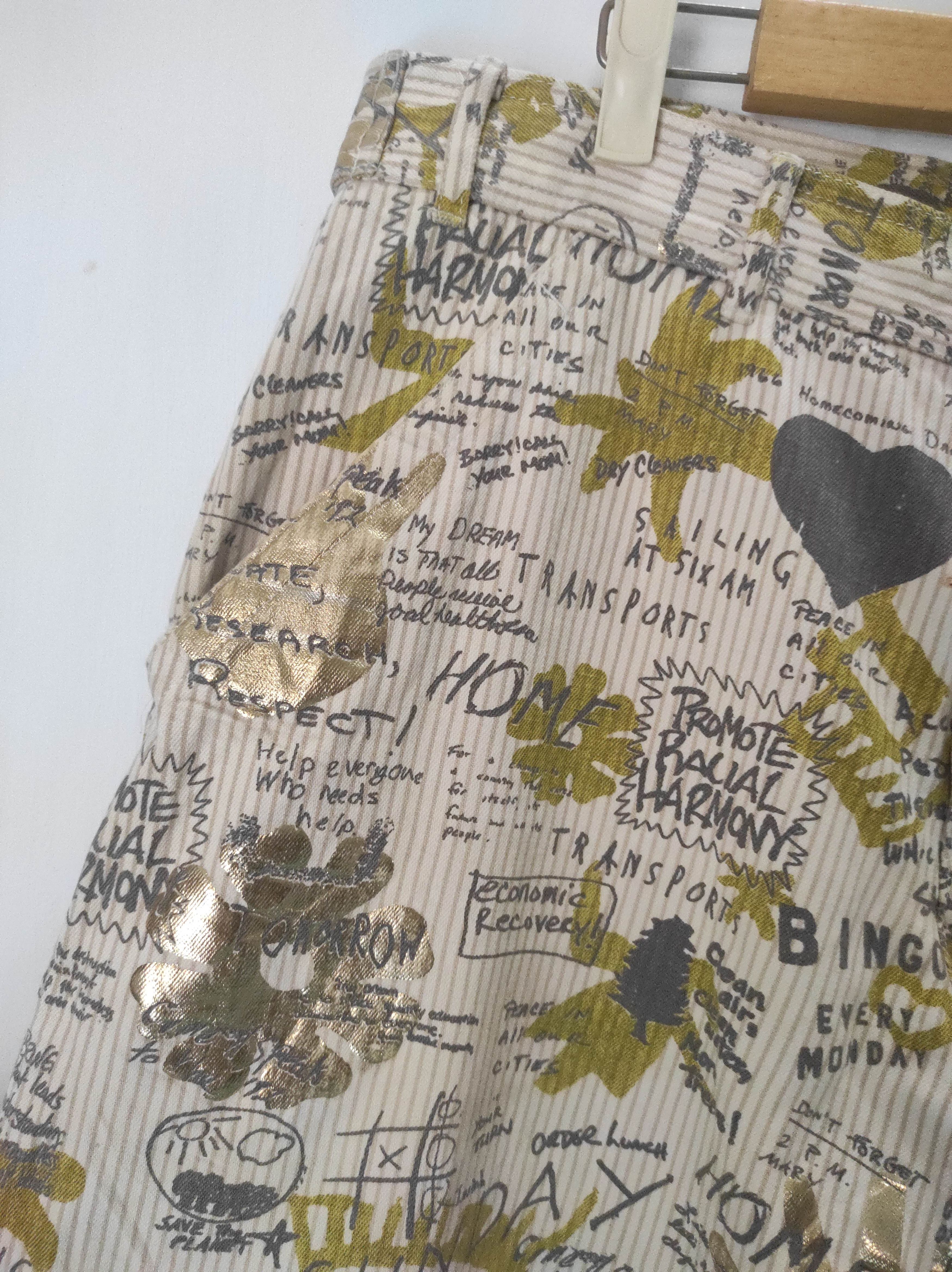 Comme des Garcons Comme Des Garcons Homme Plus AD2006 Printed Pant Size US 32 / EU 48 - 9 Thumbnail