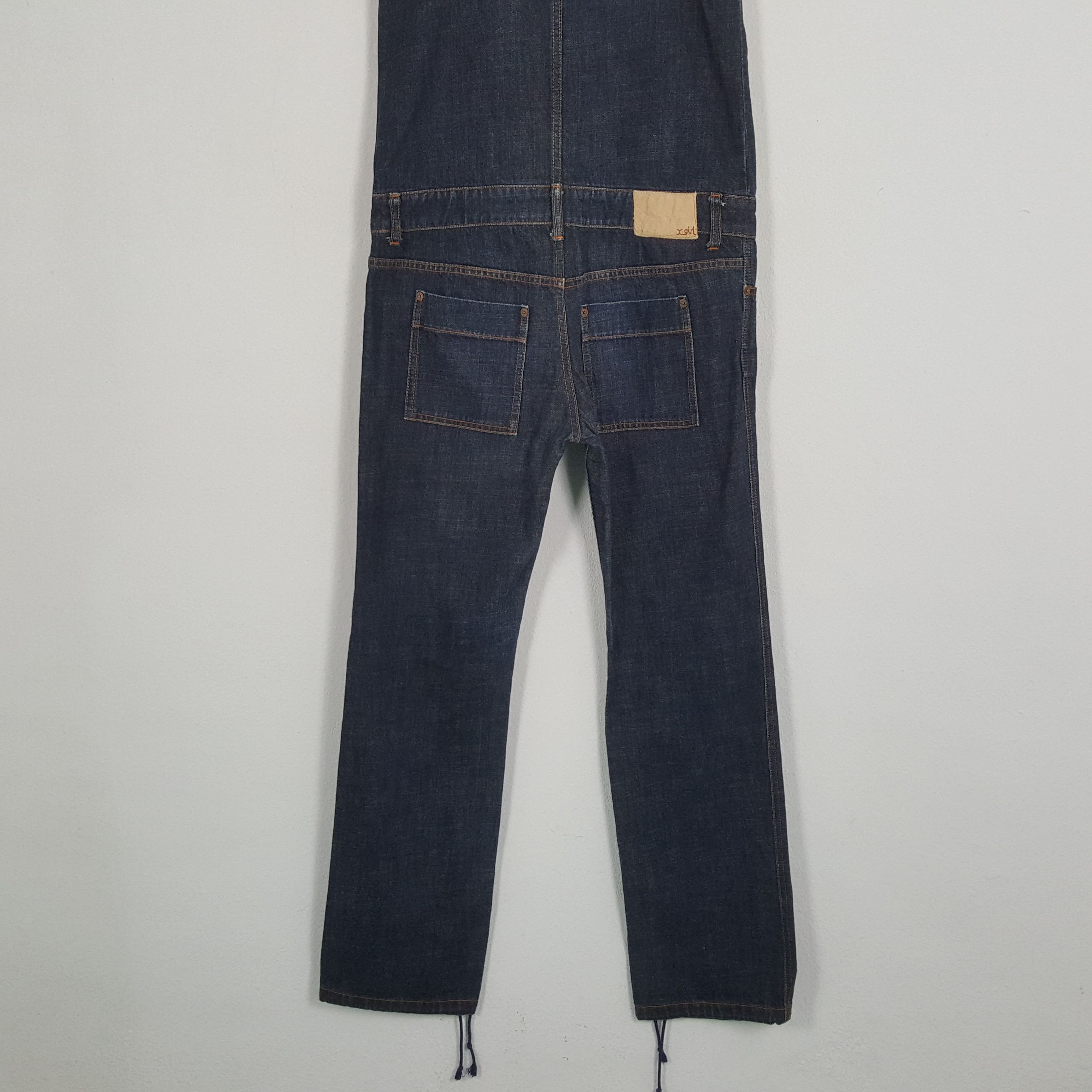 Vintage X-GIRL Japanese Streetwear Fashion Style Overall Jeans Size 36" / US 14 / IT 50 - 6 Thumbnail