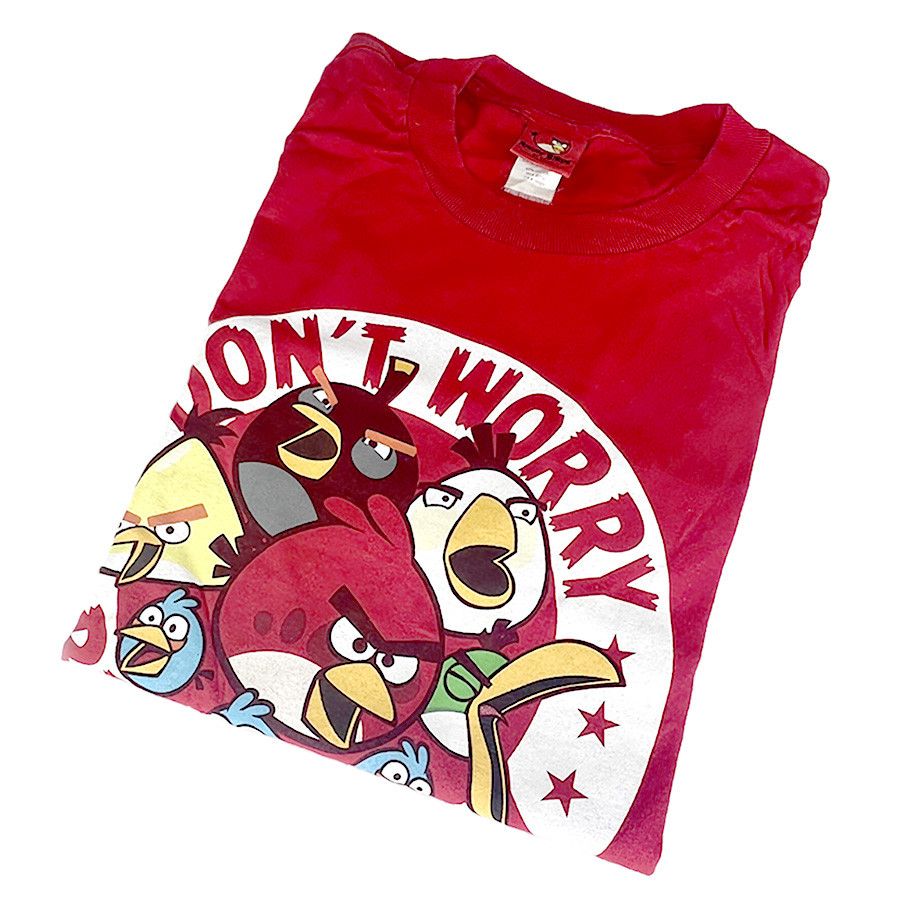 Other Red Angry Birds "Don't Worry" T-Shirt Size US M / EU 48-50 / 2 - 1 Thumbnail