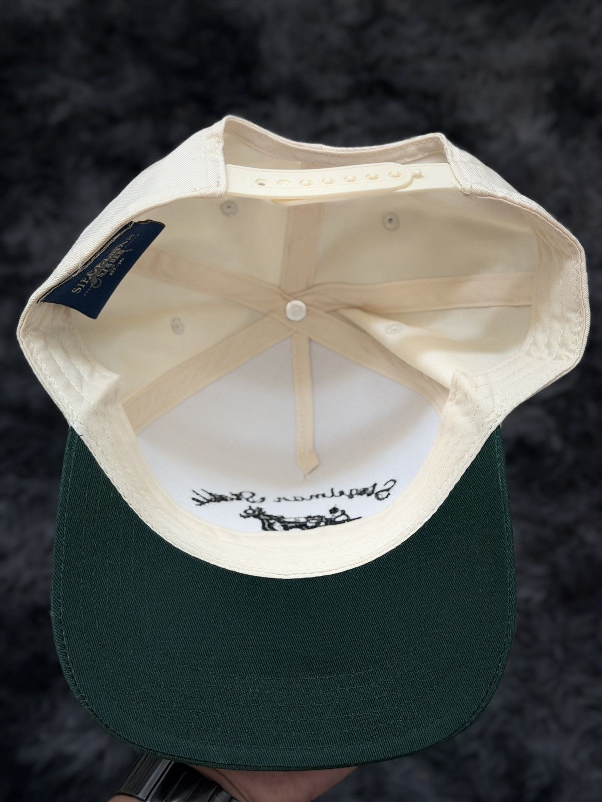 Siegelman Stable Siegelman Stable Hat Cream/Green Size ONE SIZE - 3 Thumbnail