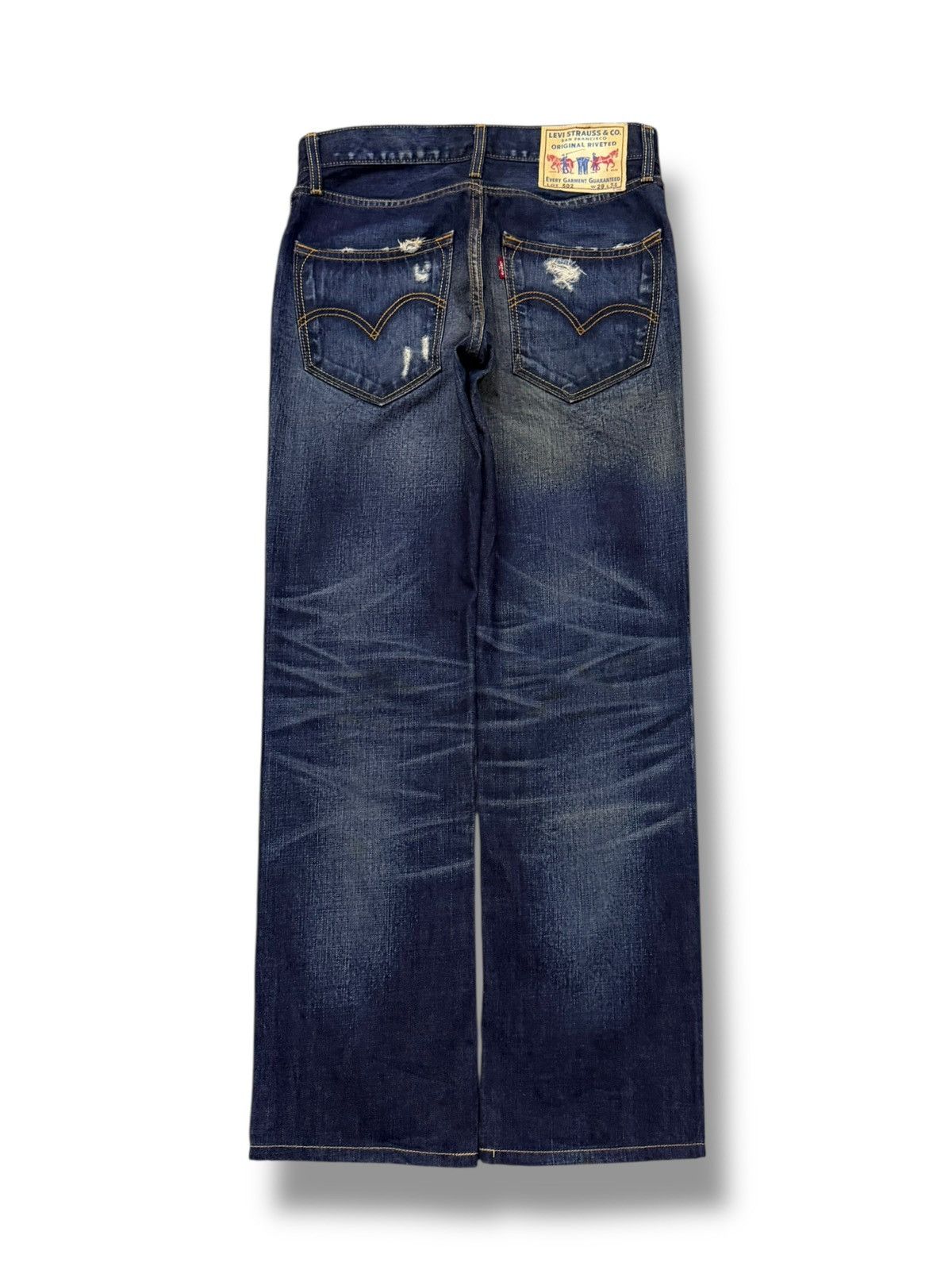 Levi's Vintage Levi’s 502 Denim Jeans | Whisker Wash Distressed W30 Size US 30 / EU 46 - 3 Thumbnail