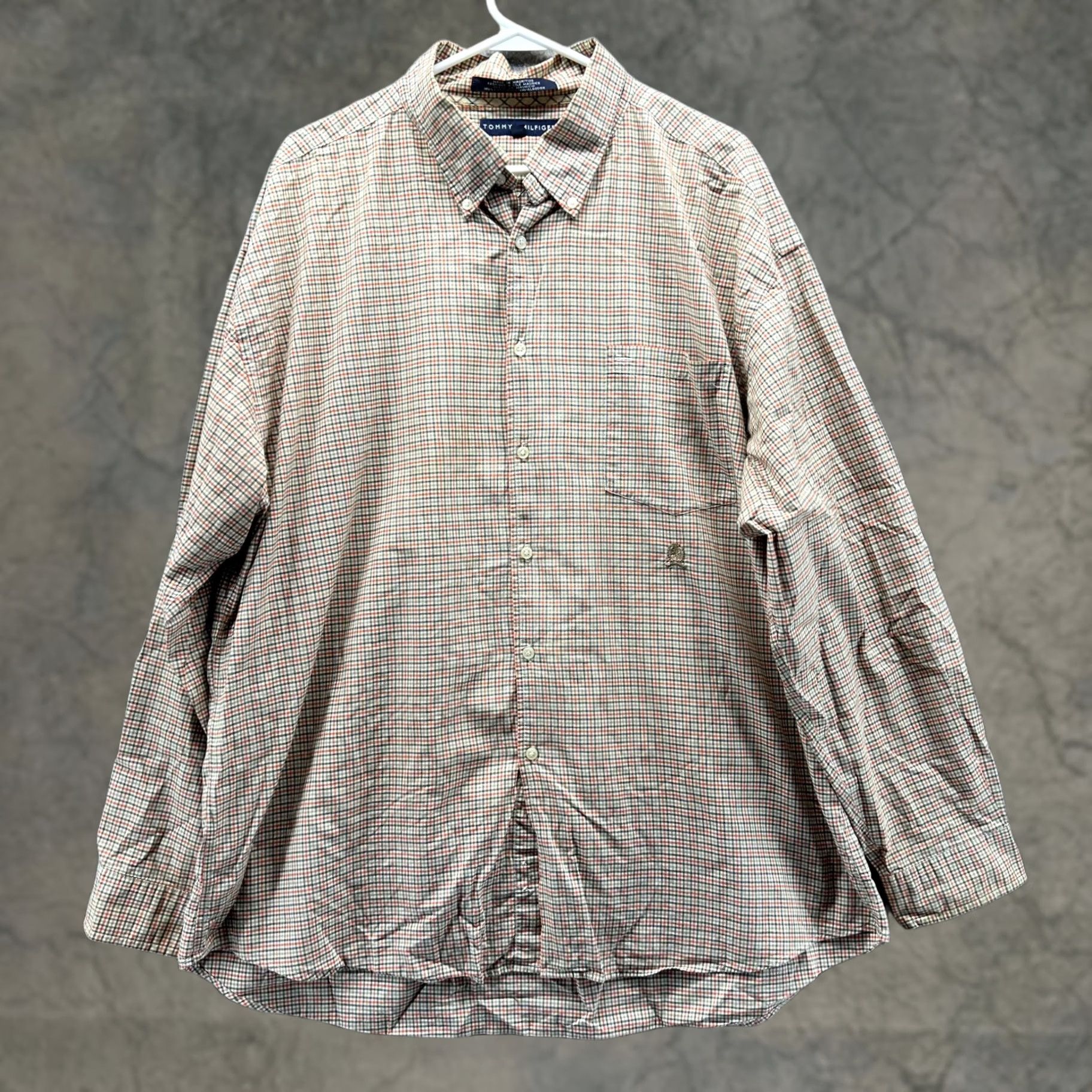 Tommy Hilfiger VINTAGE Tommy Hilfiger Shirt Men XXL Orange Green Button Down Preppy Gingham 90s Shirt Mens XXL Orange Green Button-Down Gingham 90s Size US XXL / EU 58 / 5 - 1 Thumbnail