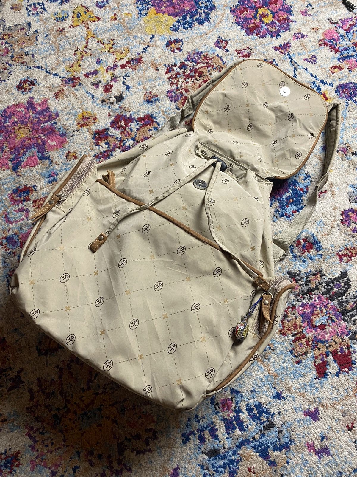 Japanese Brand × Jean Charles De Castelbajac Jean Charles De Castelbajac Logo Monogram Women Bagpack OS Size ONE SIZE - 6 Thumbnail