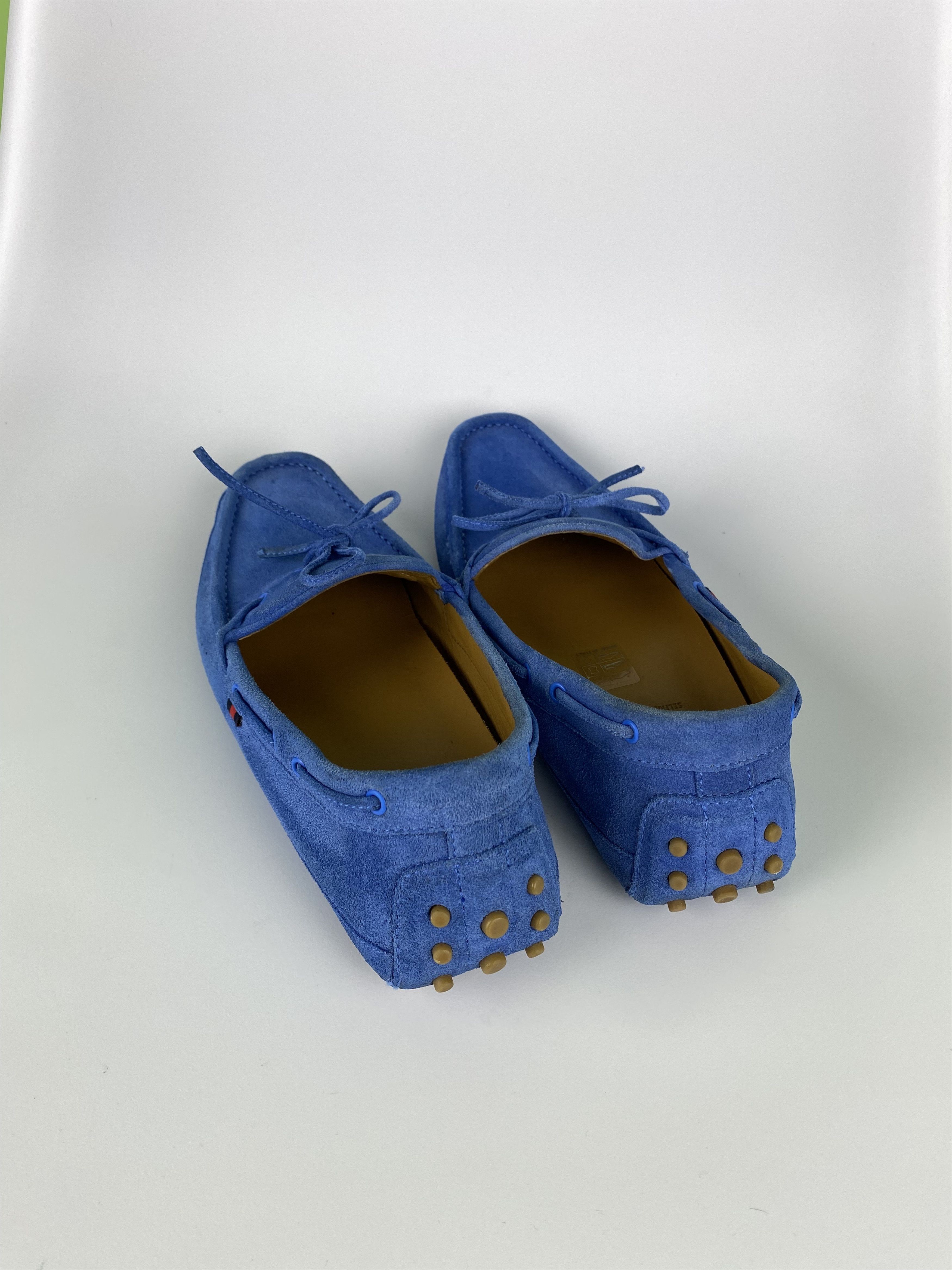 Gucci GUCCI Blue Suede Bow Kid's Loafers Made in Italy size women Size US 8 / IT 38 - 7 Thumbnail