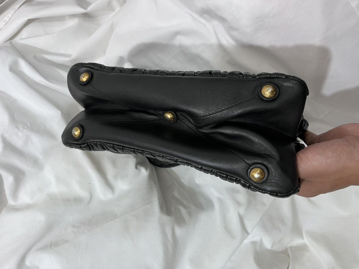 Miu Miu Miu Miu black matelassé Leather Push lockToo handle bag Size ONE SIZE - 6 Thumbnail