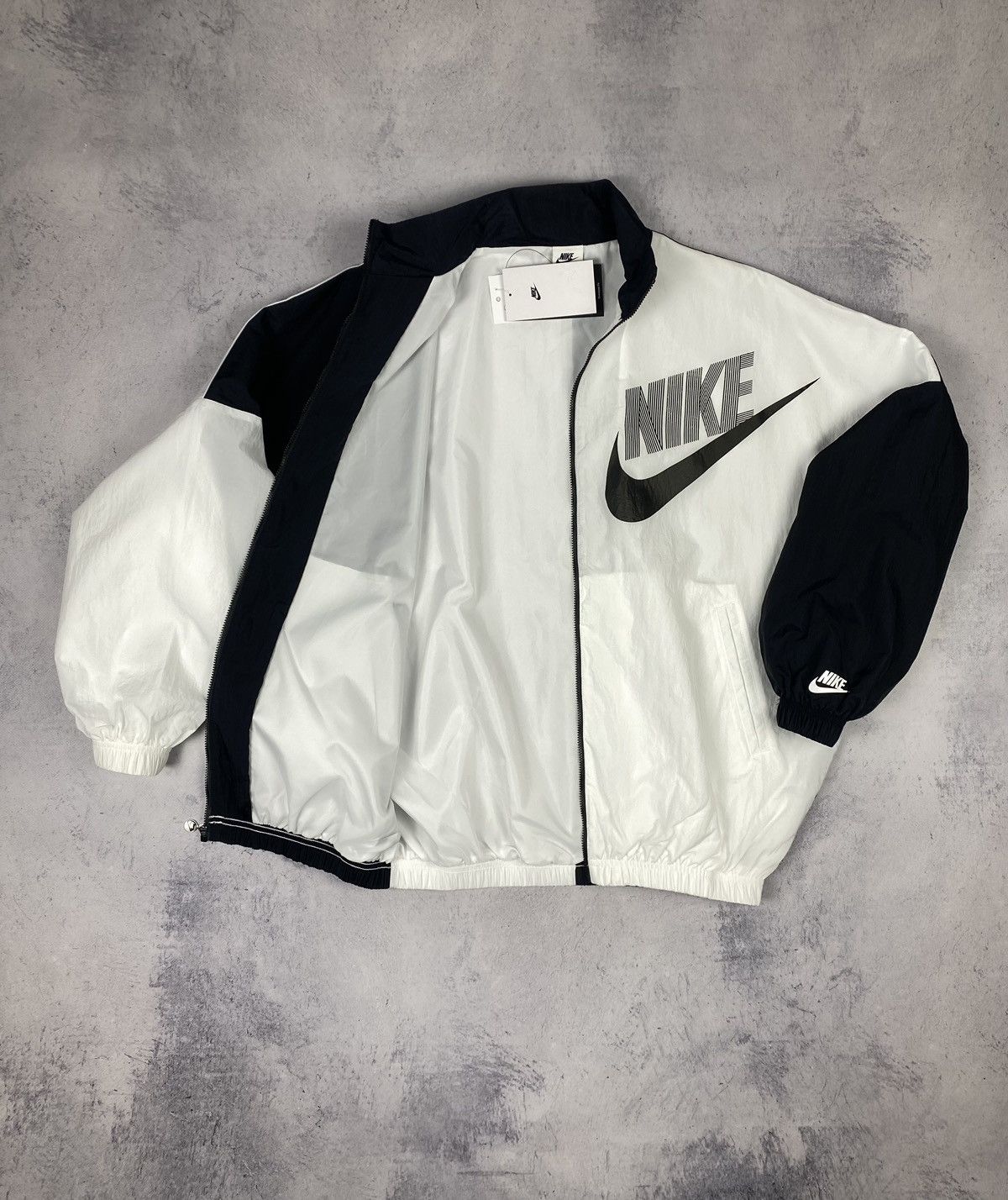 Nike New Nike Swoosh Big Logo Nylon Y2K Drill Jacket Bomber Size S / US 4 / IT 40 - 11 Thumbnail