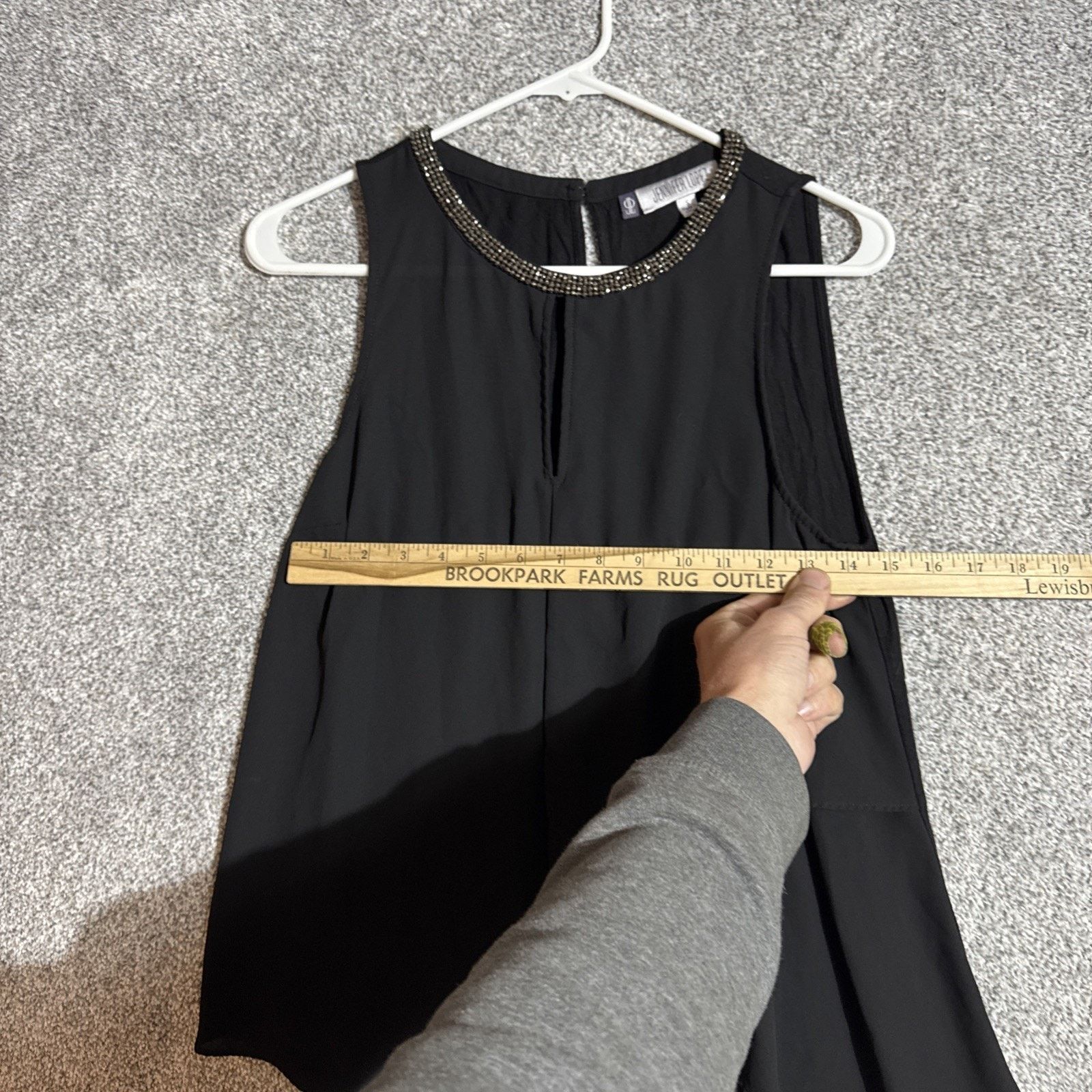 Other Jennifer Lopez JLO Top S Asymmetrical Rhinestones Sparkly Size S / US 4 / IT 40 - 3 Thumbnail