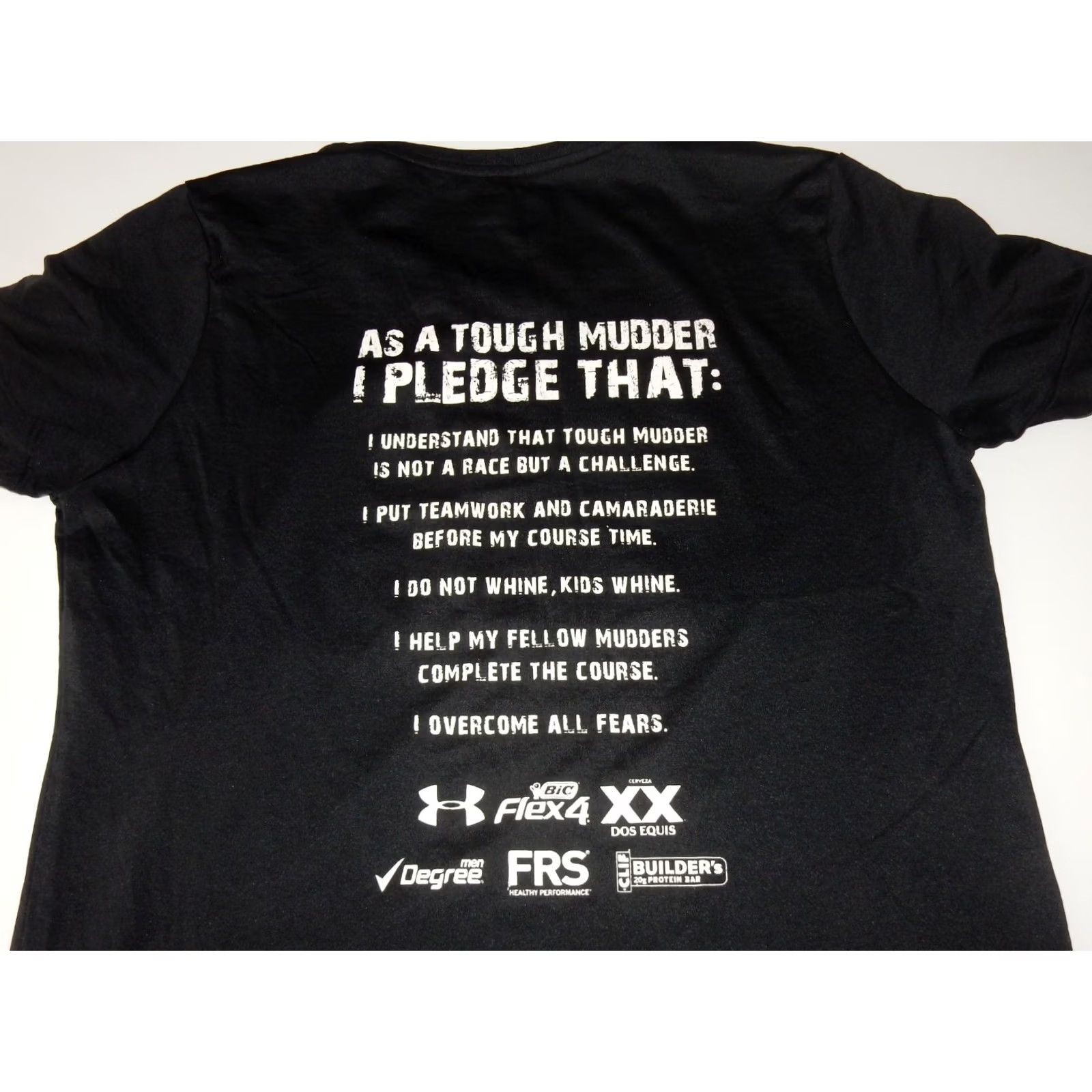Under Armour Under Armour Men's T-Shirt Size L Graphic Print Short Sleeve Black Activewear 90s Tough Mudder Mens Size US L / EU 52-54 / 3 - 2 Thumbnail