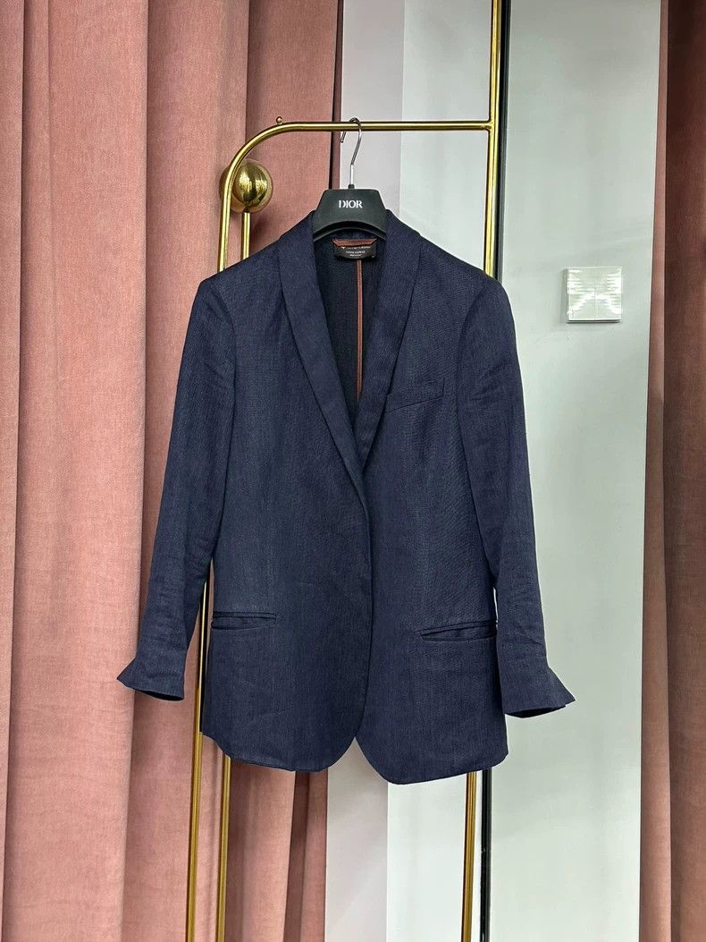 Loro Piana LORO PIANA Blue suit jacket Size M / US 6-8 / IT 42-44 - 1 Thumbnail