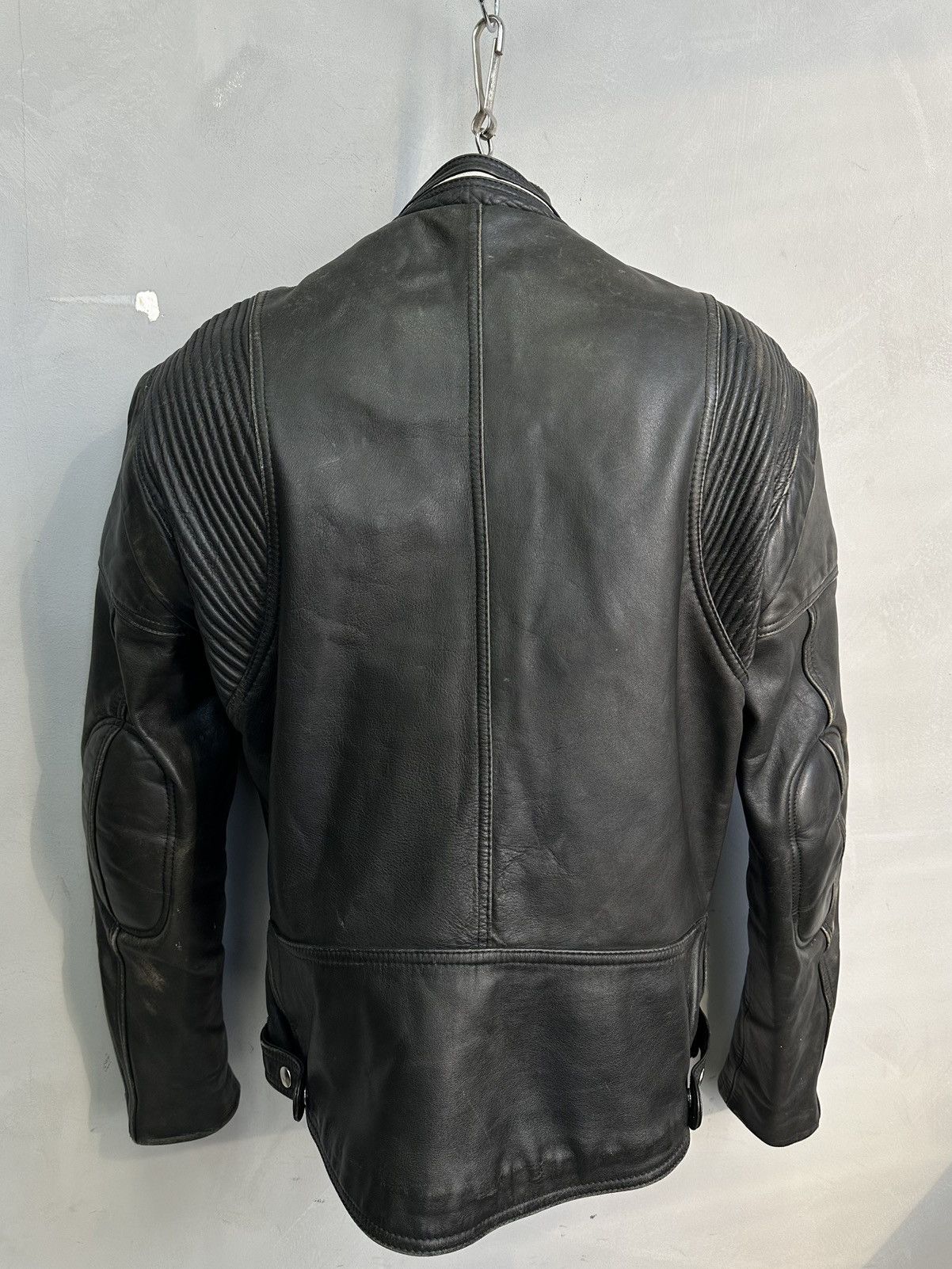 Harley Davidson Vintage Leather Jacket Metal Racing Moto Schott Avantgarde Size US M / EU 48-50 / 2 - 6 Thumbnail