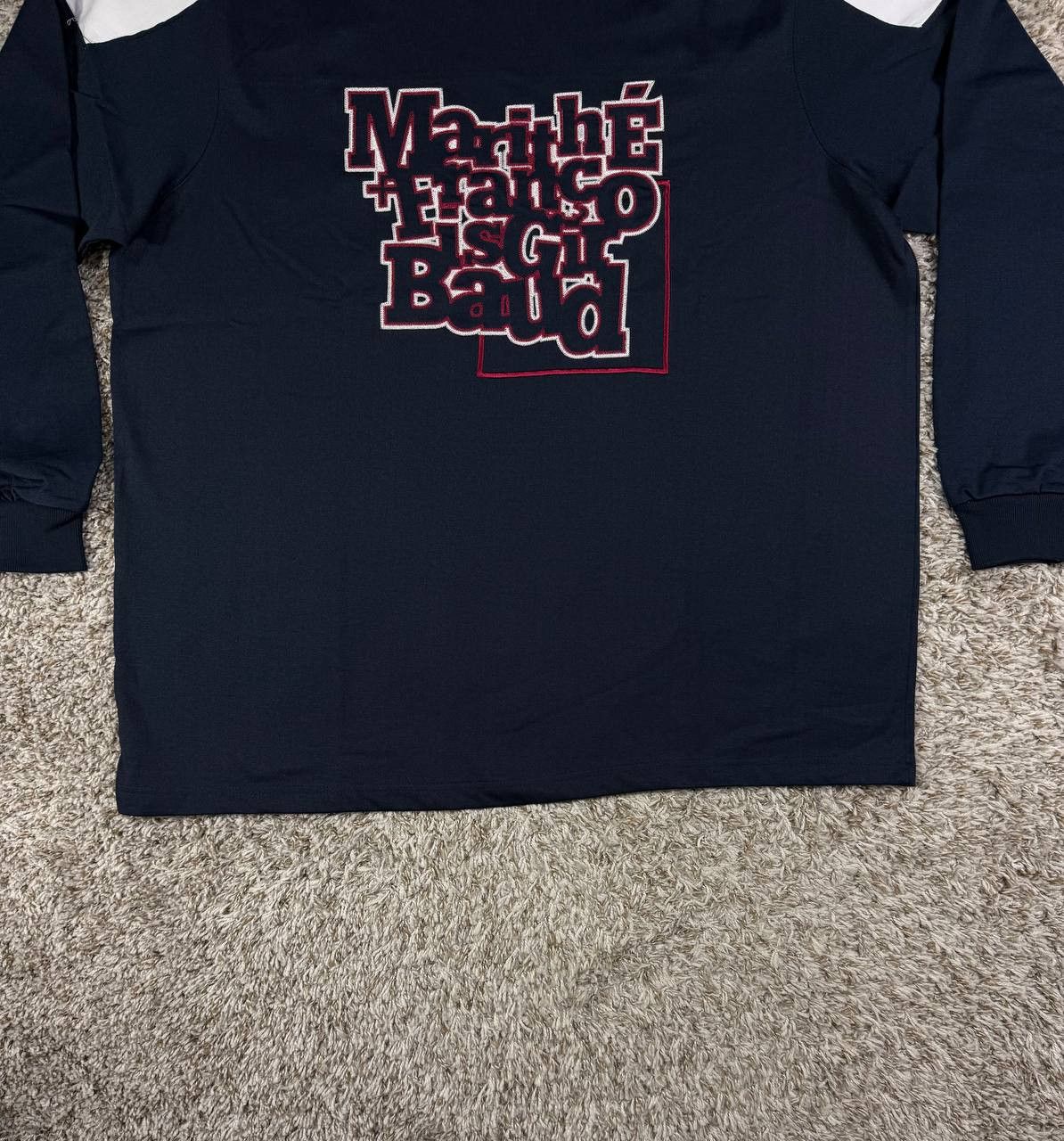 Marithe + Francois Girbaud Marithé François Girbaud Rugby Long Sleeve Embroidered Logo Size US XL / EU 56 / 4 - 3 Thumbnail