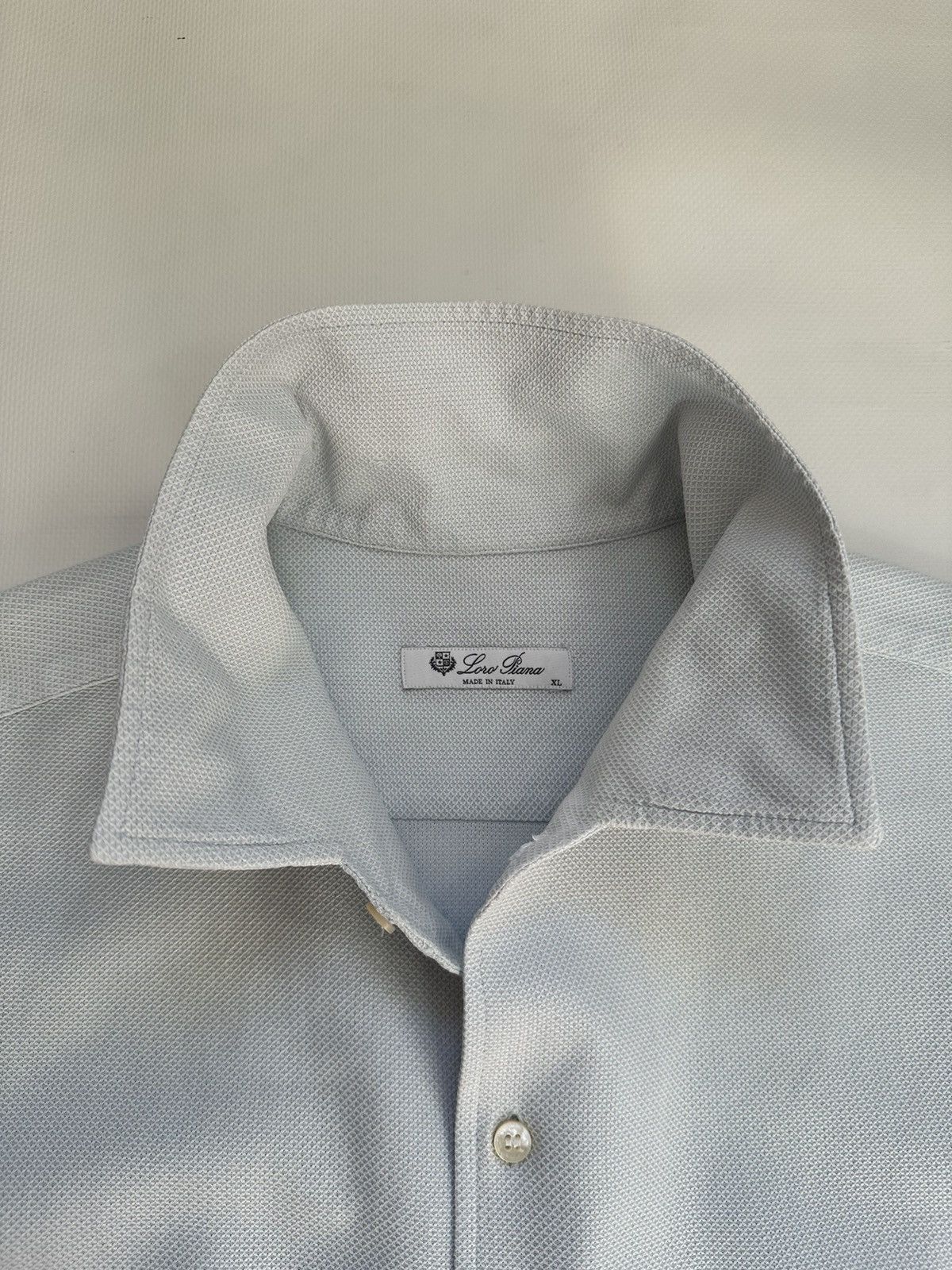 Loro Piana Loro Piana Blue Old money Shirt XL Size US XL / EU 56 / 4 - 9 Thumbnail