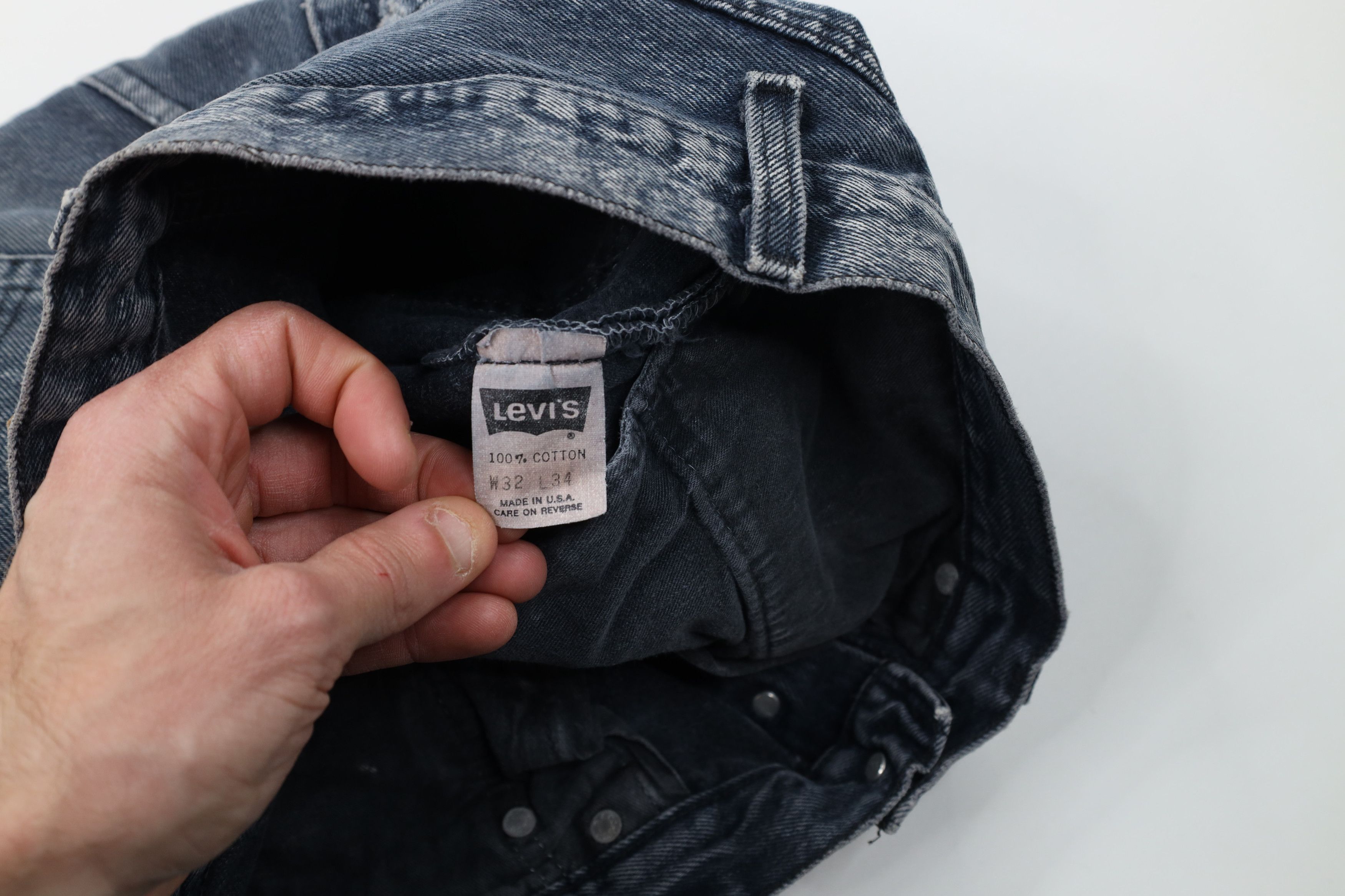 Levi's Vintage 80s Levis 501xx Button Fly Original Jeans Blue USA Size US 32 / EU 48 - 9 Thumbnail