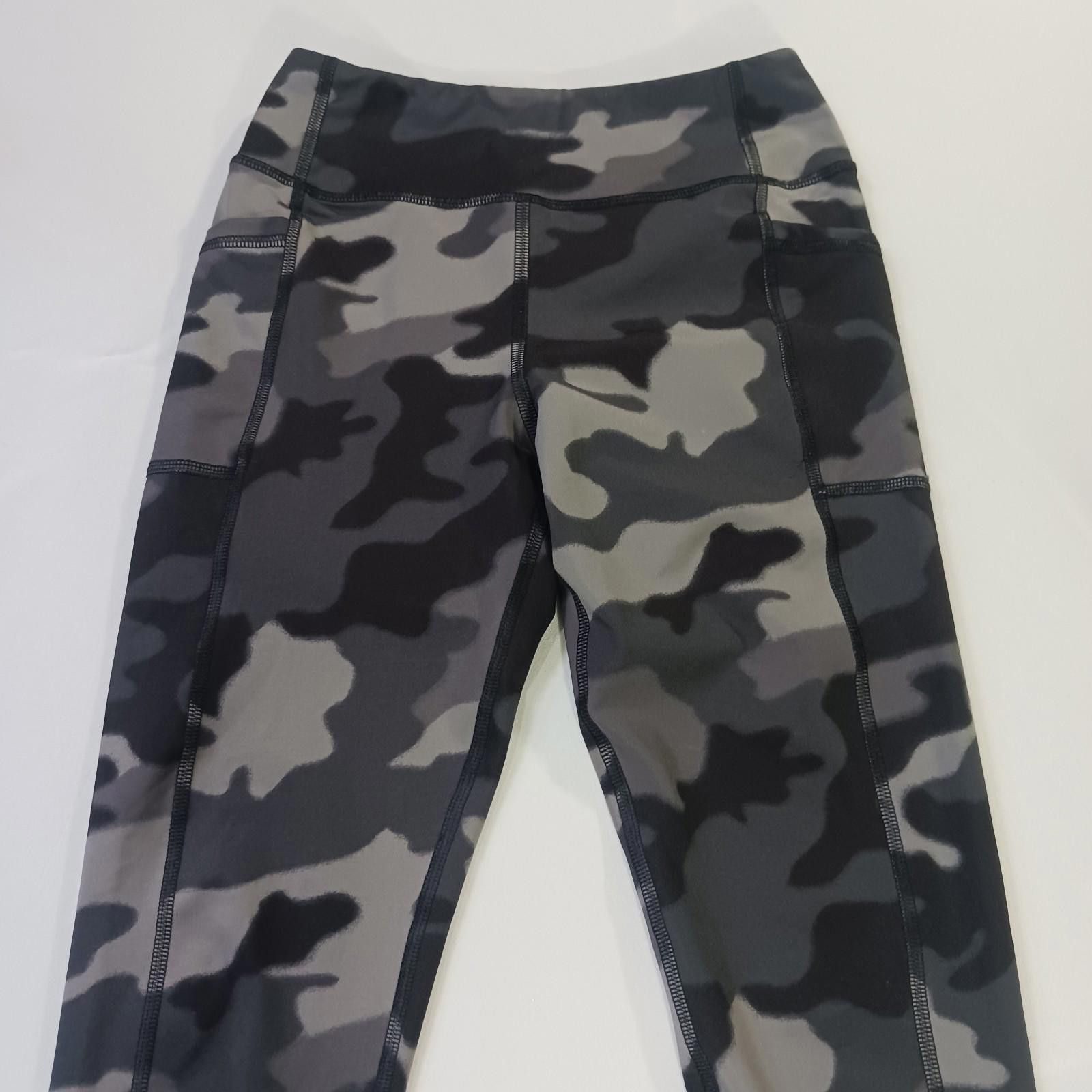 Canterbury of New Zealand Z By Zella RN#58665 Womens L(10-12) Gray/Brown Camo Leggings Size 36" / US 14 / IT 50 - 9 Thumbnail