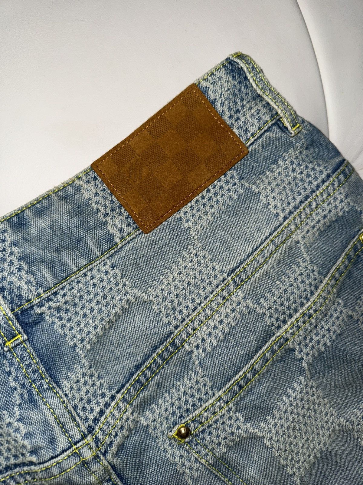 Louis Vuitton Damier skate denim jeans 34 Size US 34 / EU 50 - 6 Thumbnail