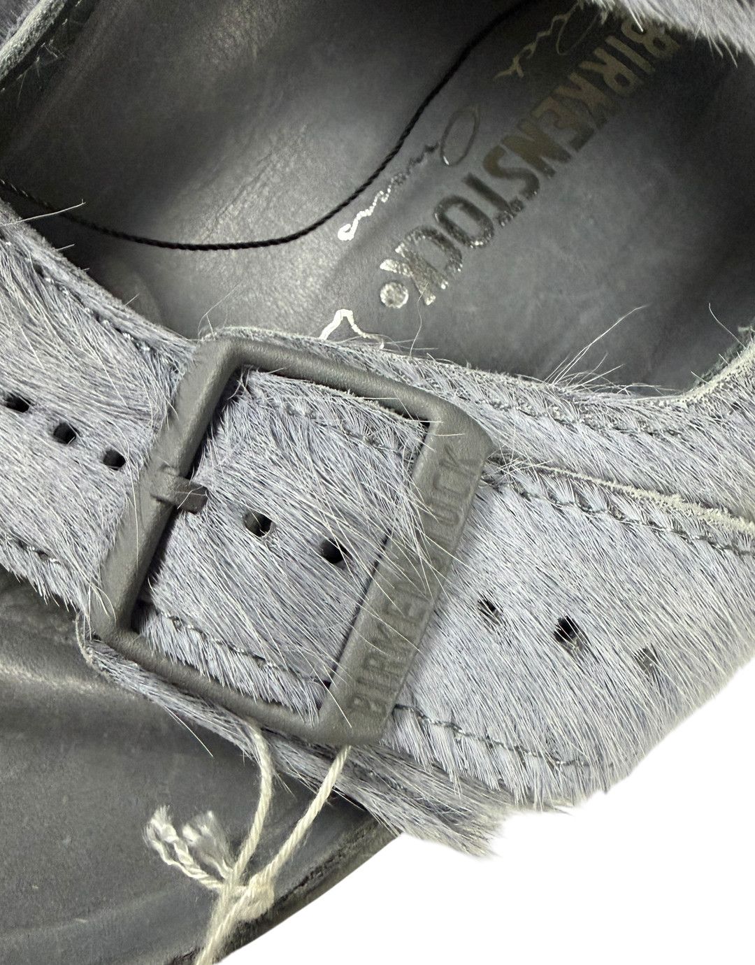 Birkenstock × Rick Owens Rick Owens X Birkenstock Fur Sandals Grey Size US 11 / EU 44 - 3 Thumbnail