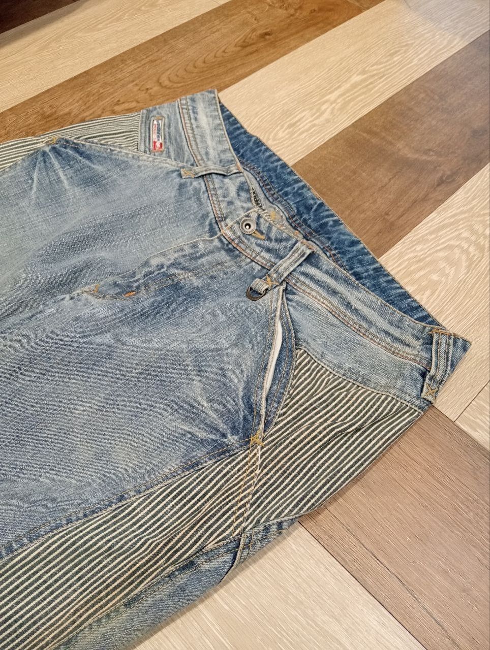 Nicole Club NICOLE CLUB FOR MEN JAPAN BLUE BAGGY DENIM PANTS Size US 35 - 5 Thumbnail