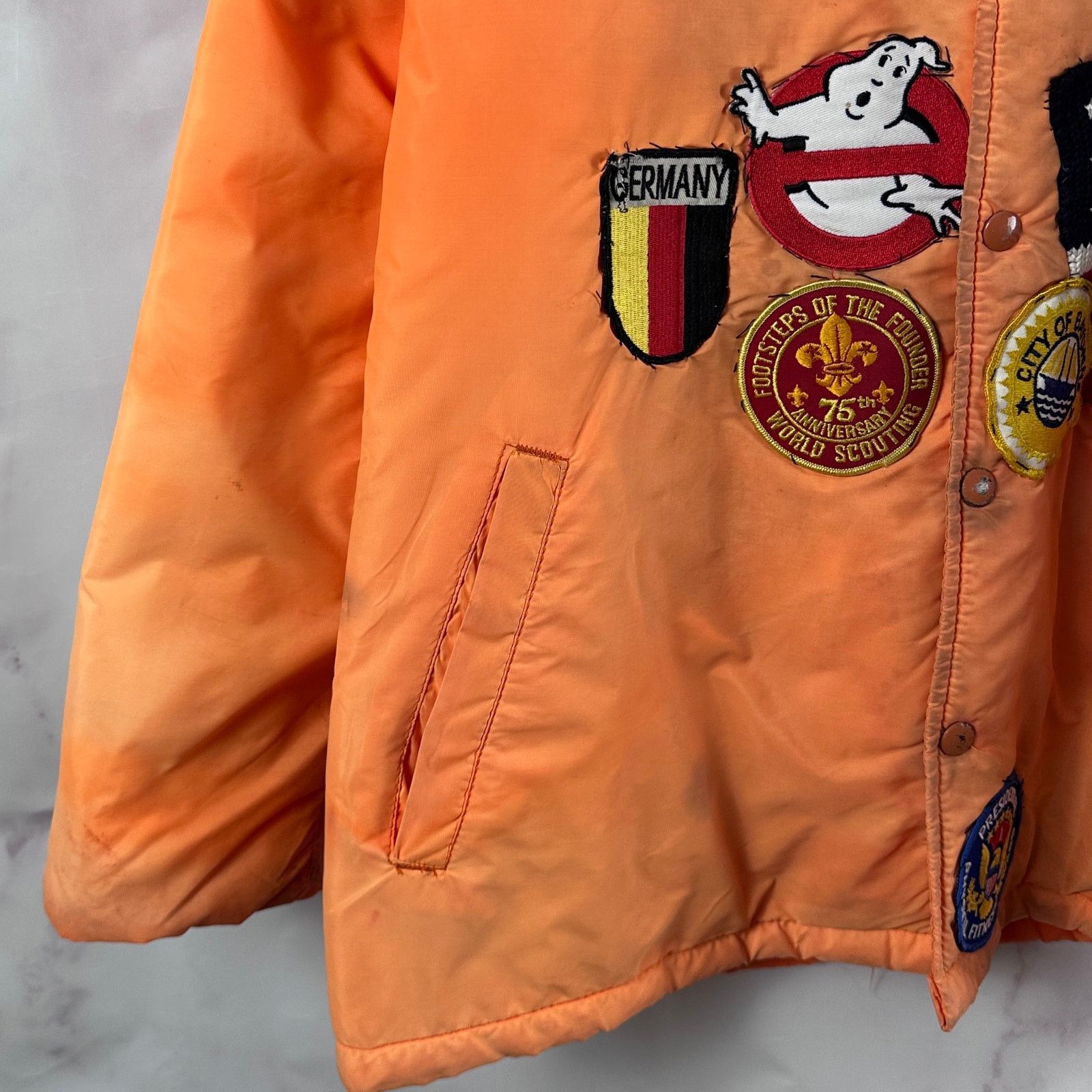 Vintage Vintage A$AP Bari Orange 70s Patch Coach Jacket Size US L / EU 52-54 / 3 - 8 Thumbnail