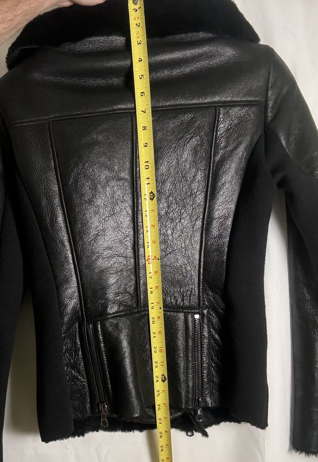 ASH Ash Black Leather Jacket w/ Shearling. Unisex Size 46 w/Tag Size S / US 4 / IT 40 - 17 Thumbnail