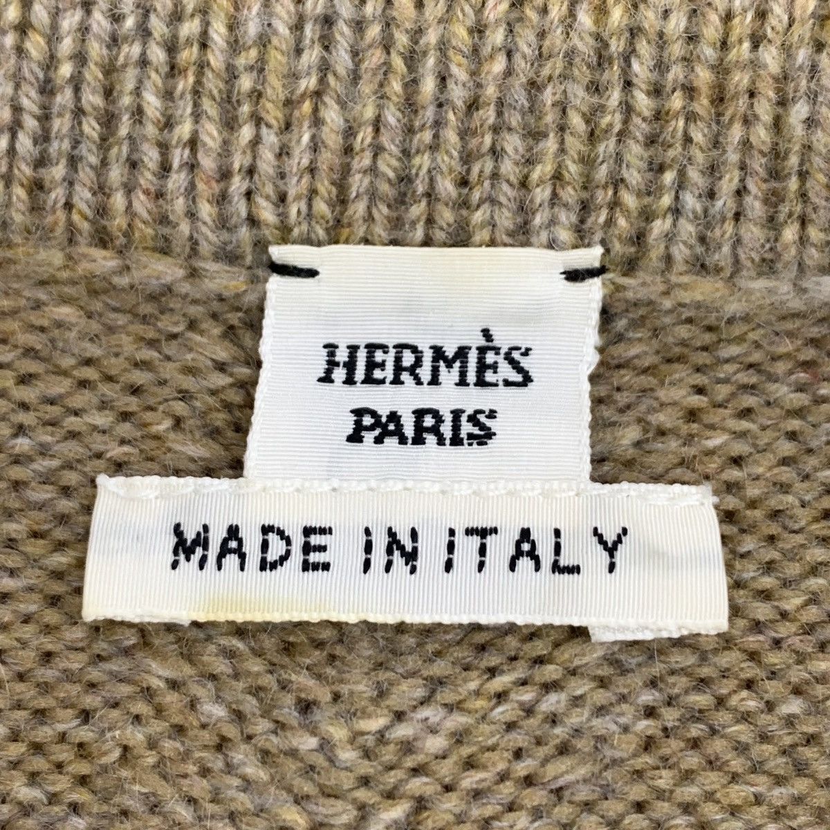Hermes Hermès Brown Cashmere Long Sleeve Knitted Dress K26WX Size XXS / US 00 / IT 34 - 6 Thumbnail