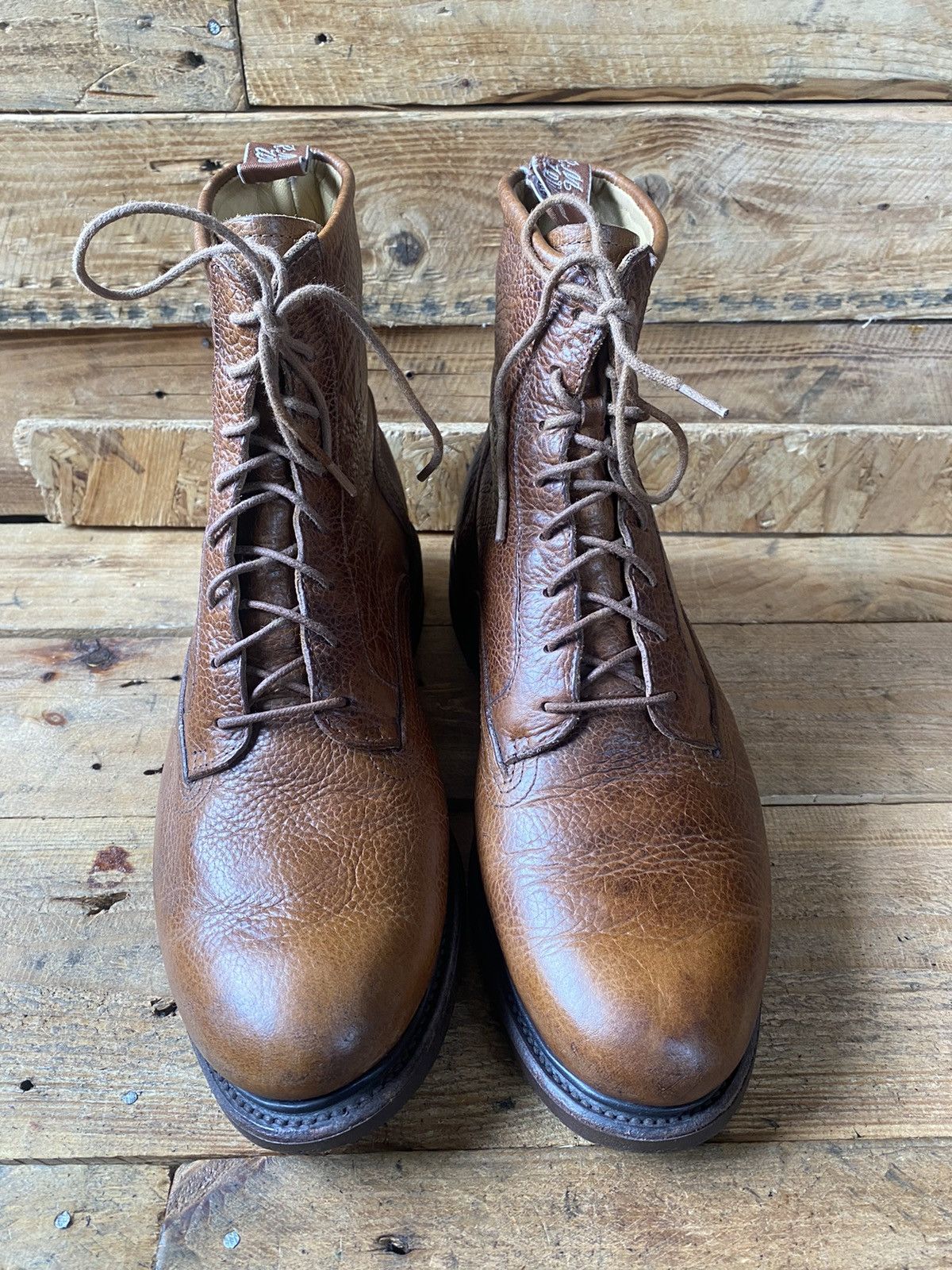 R.M. Williams R.M.William rickaby brown leather lace-up boots uk 9G Size US 10 / EU 43 - 2 Thumbnail