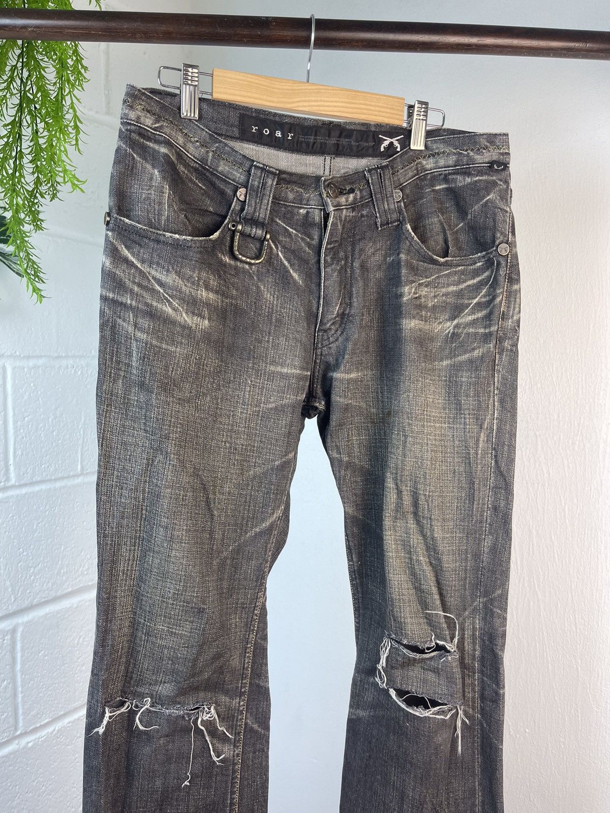 Roar Roar Japan knee damage Denim Pants Size US 34 / EU 50 - 7 Thumbnail