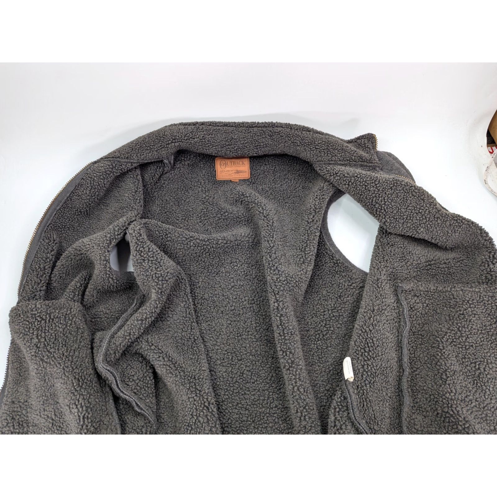 CO Outback Trading Co Vest Summit Fleece Gray 2XL Zip Pockets Outdoor Men Size US XXL / EU 58 / 5 - 7 Thumbnail